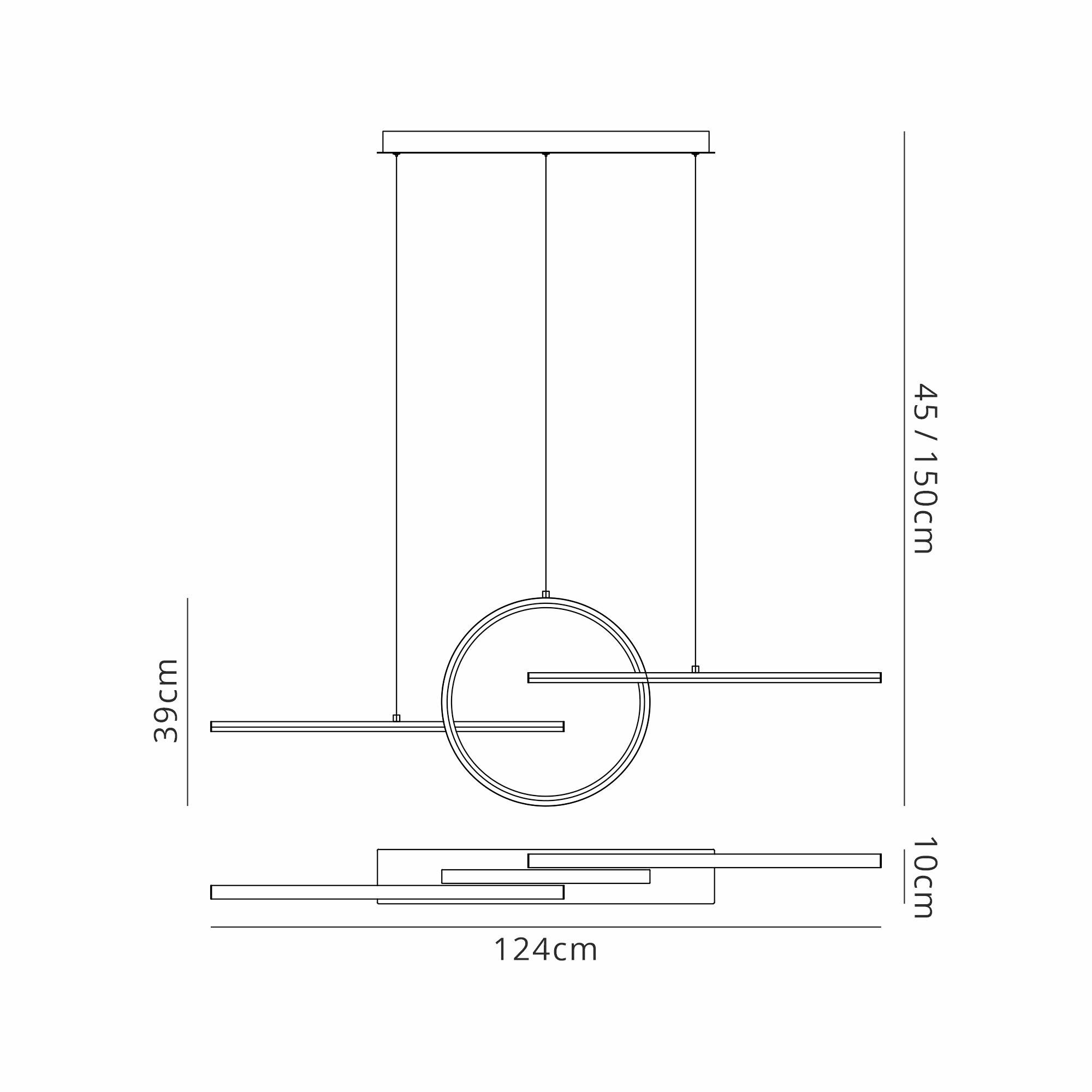 Kitesurf Centre Loop Linear Pendant Dimmable