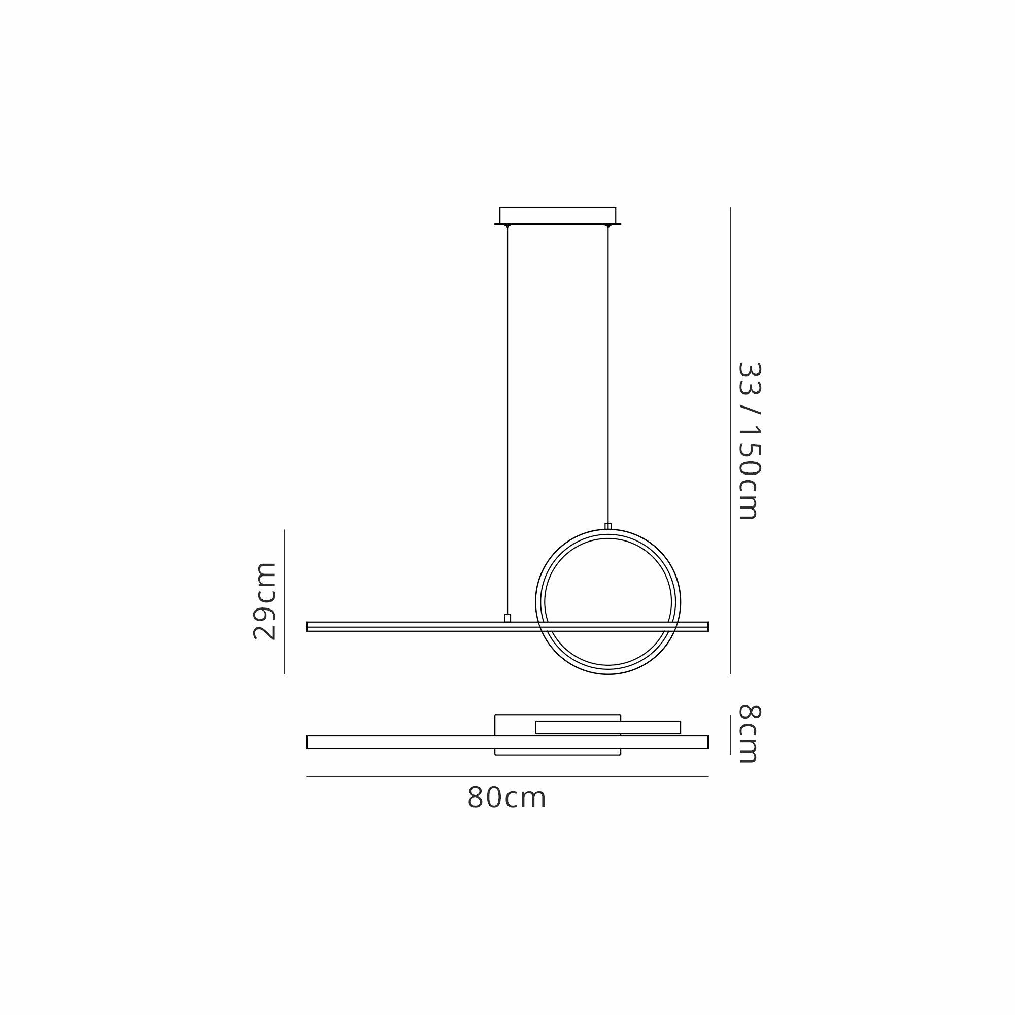 Kitesurf Loop Over Linear Pendant Dimmable