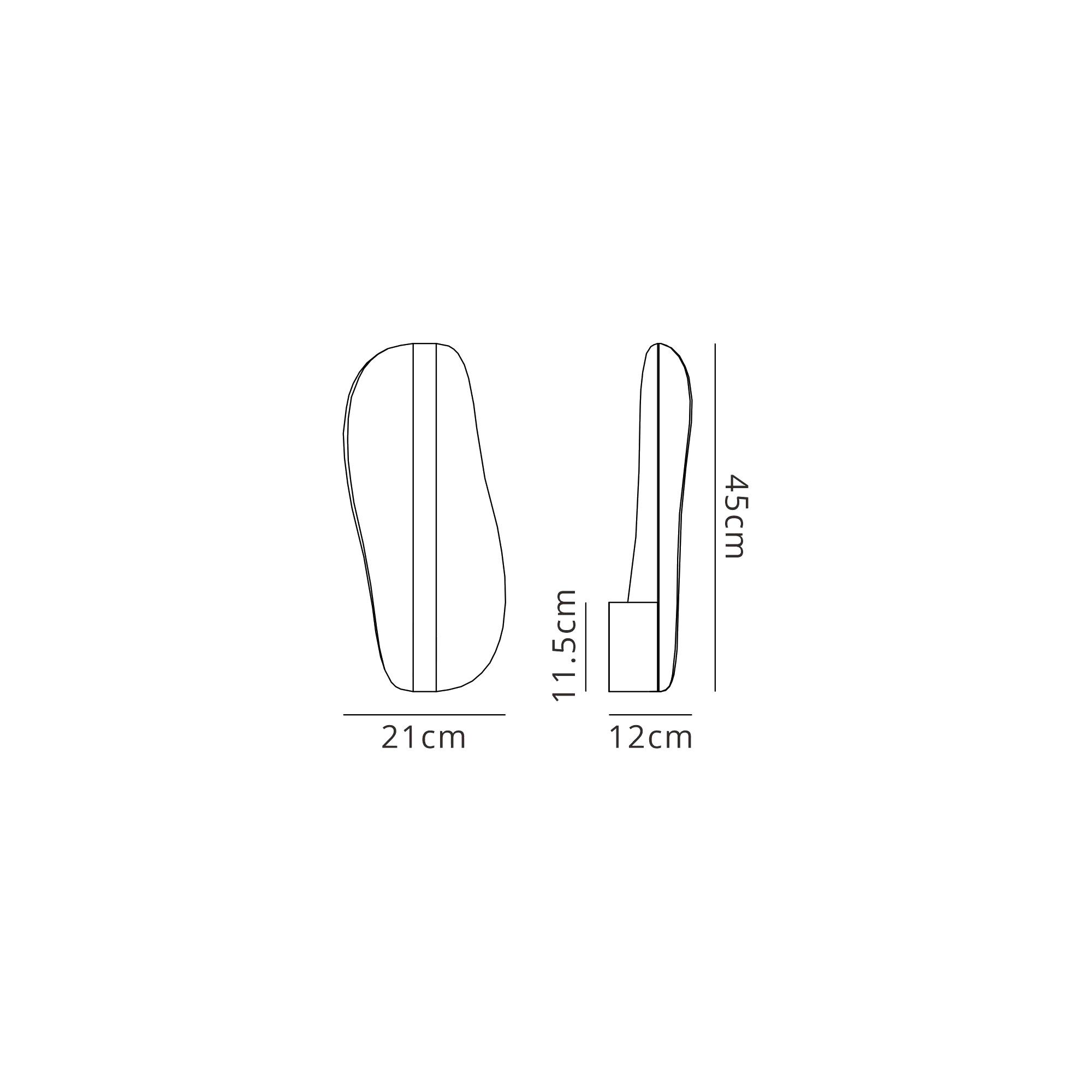 Bianca Wall Light Dimmable, 15W LED, 3000K, 850lm, White, Acrylic, 3yrs Warranty