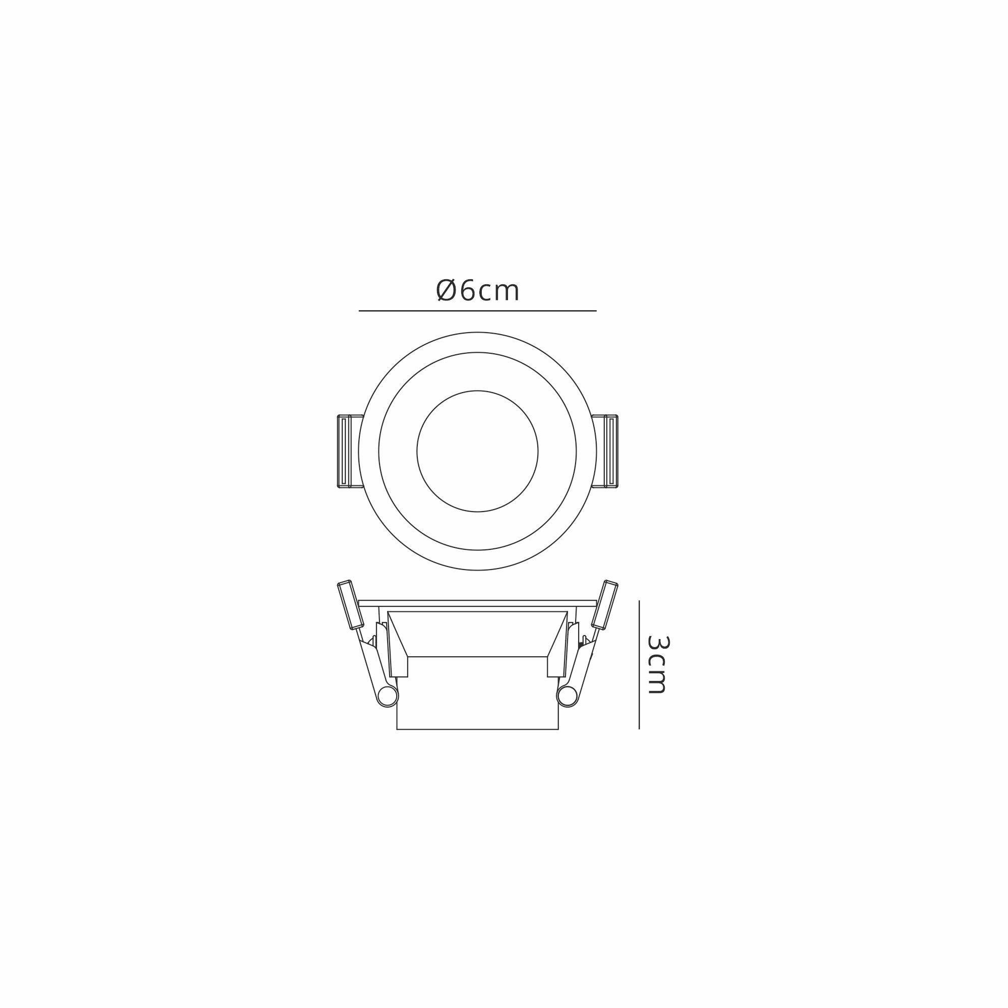 Trimasi 60 x 31mm Recessed Base, Sand White