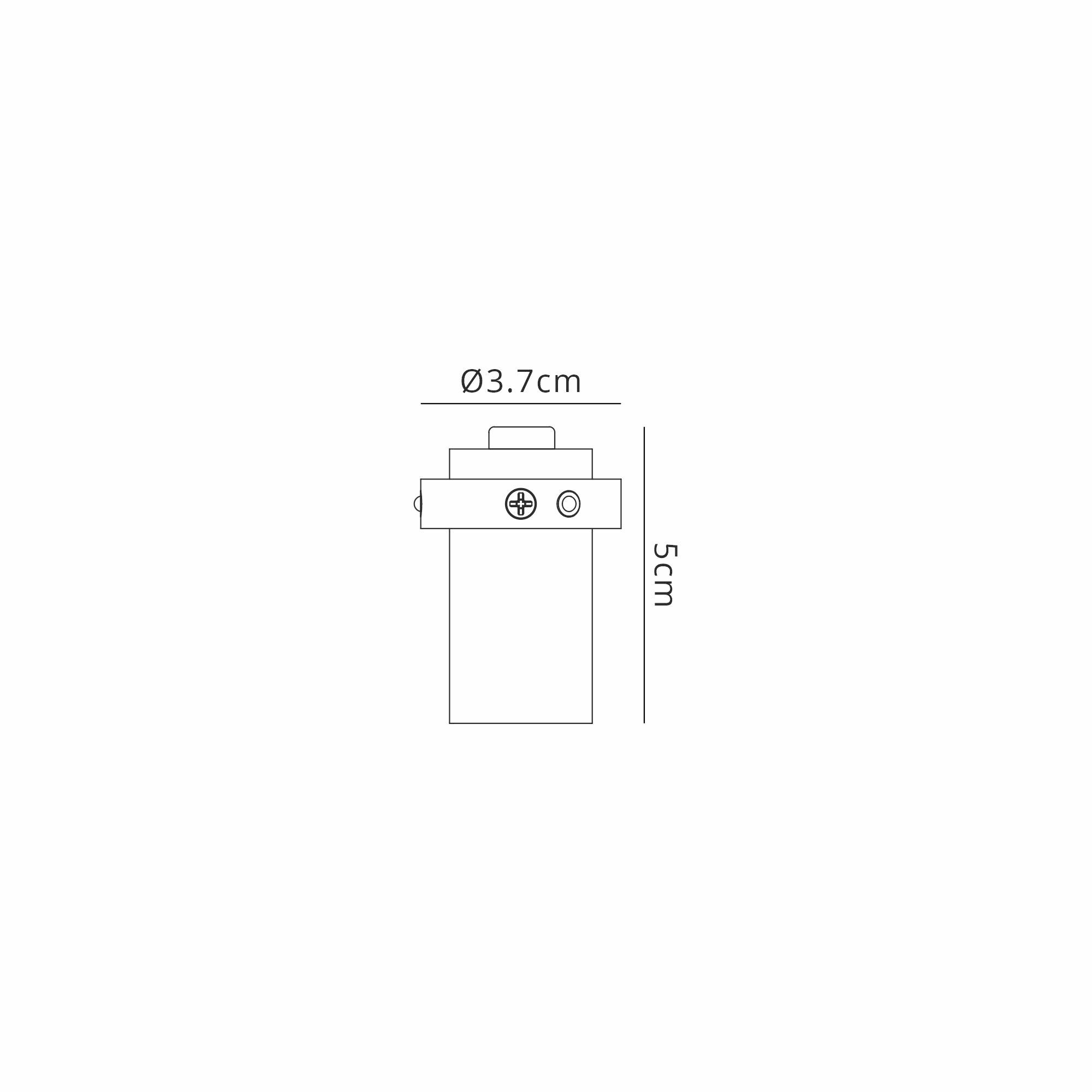Trimasi 3.7cm 37 x 50mm Spotlight, 5W LED 3000K, 400lm, Sand White, Driver Included, 3yrs Warranty