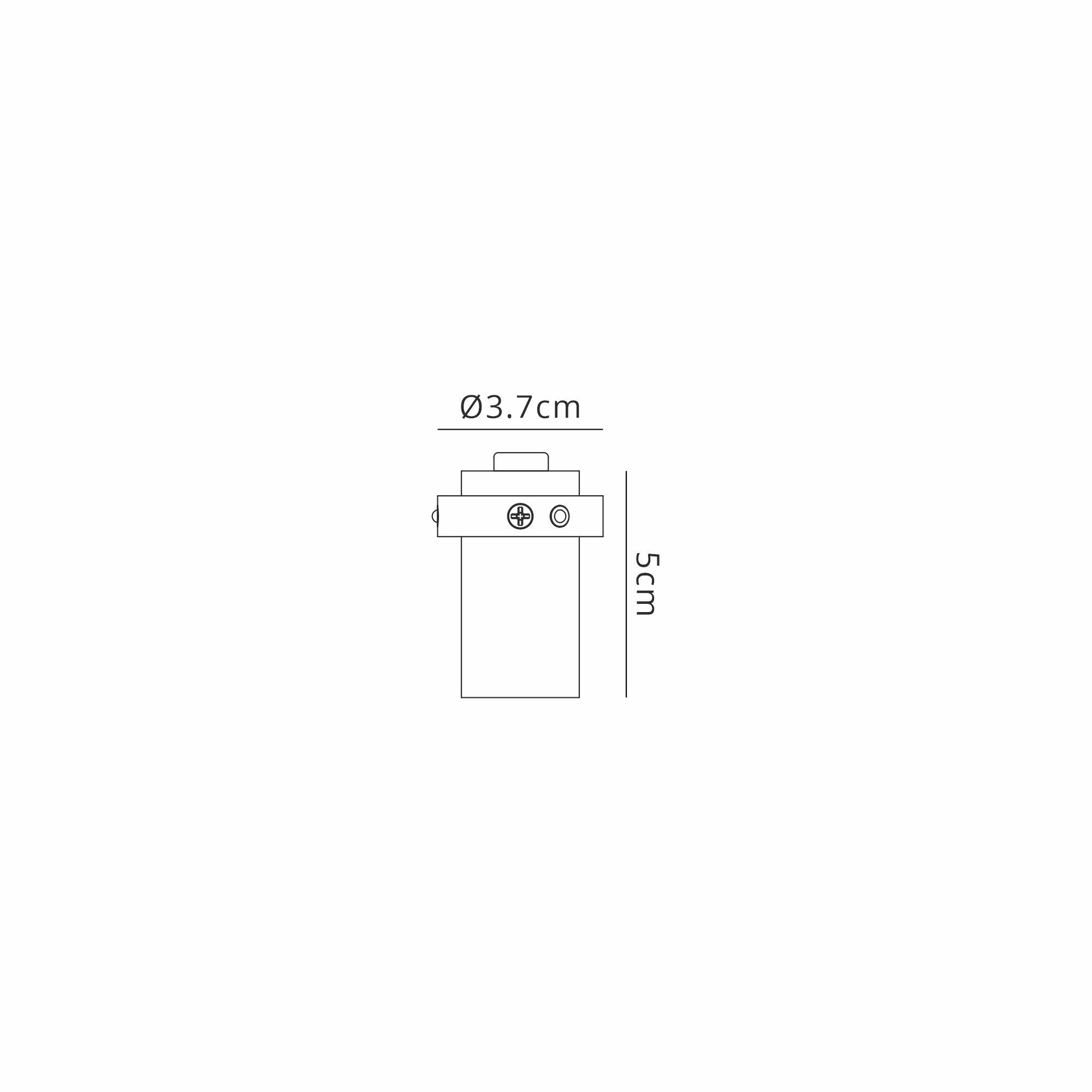 Trimasi 3.7cm 37 x 50mm Spotlight, 5W LED 3000K, 400lm, Sand Black, Driver Included, 3yrs Warranty