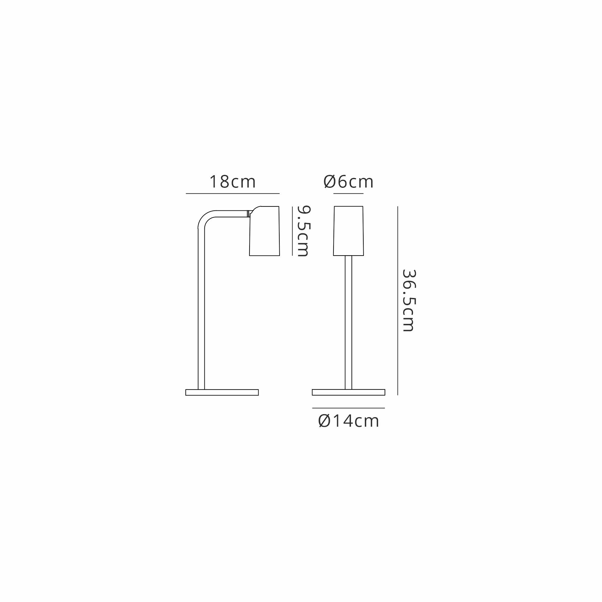 Sal Small Table Lamp With Inline Switch