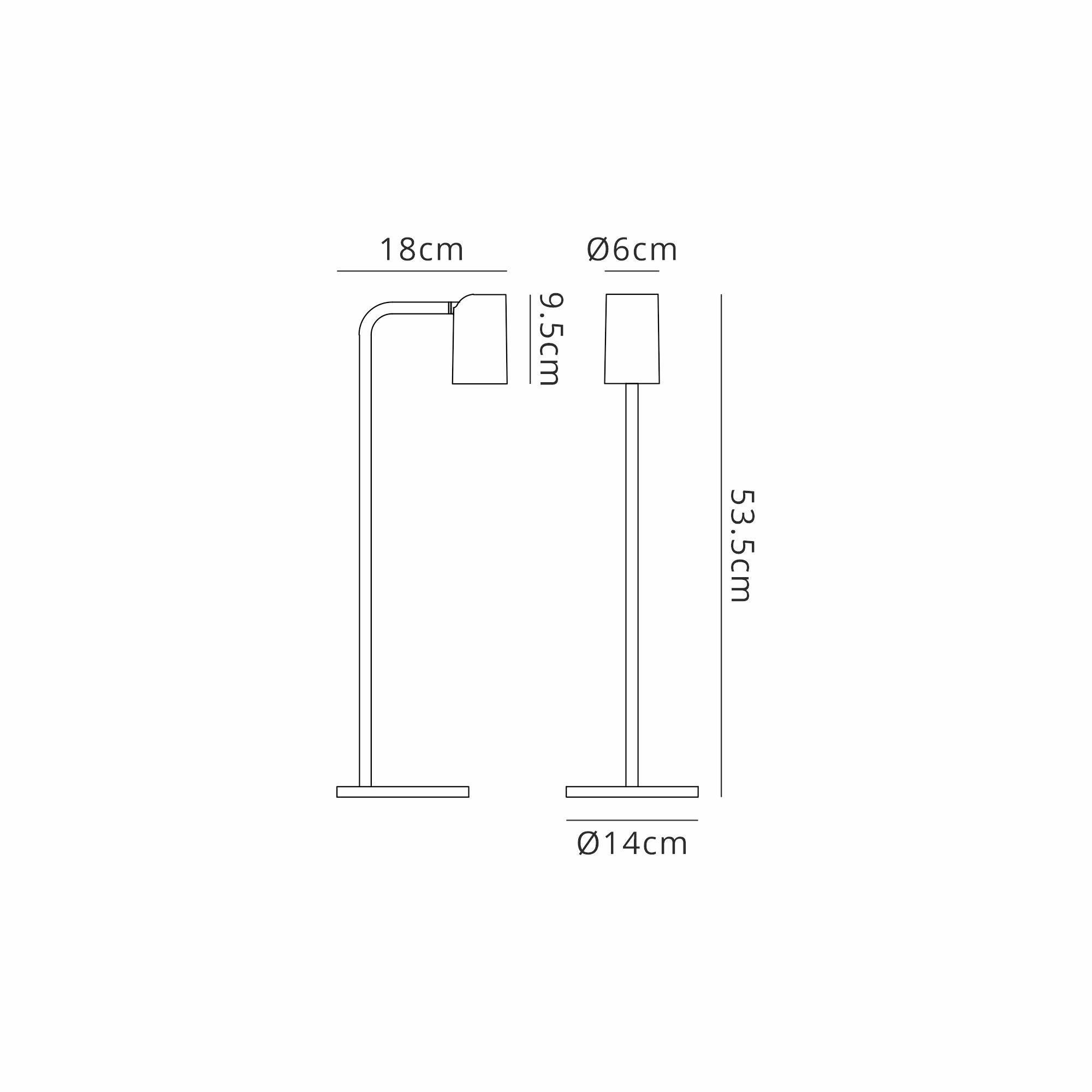 Sal Tall Table Lamp With Inline Switch