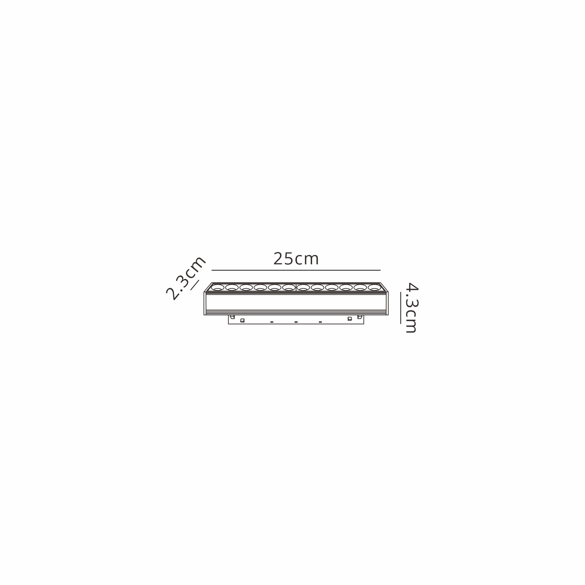 Magneto Linear Light COB, 250mm, 12W LED, 4000K, 1000lm, Black, 3yrs Warranty