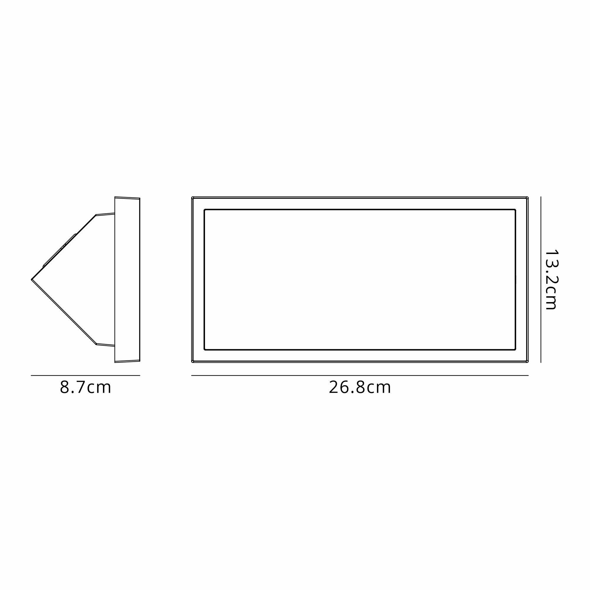Creek Rectangular Angled Wall Light