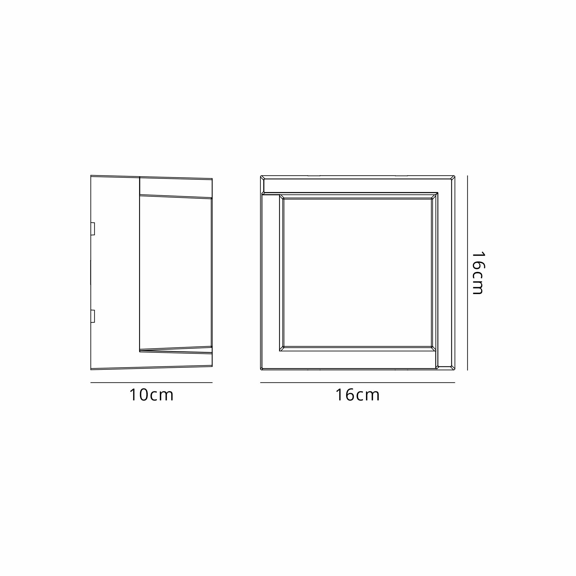 Creek Diamond Top Frame Wall Light