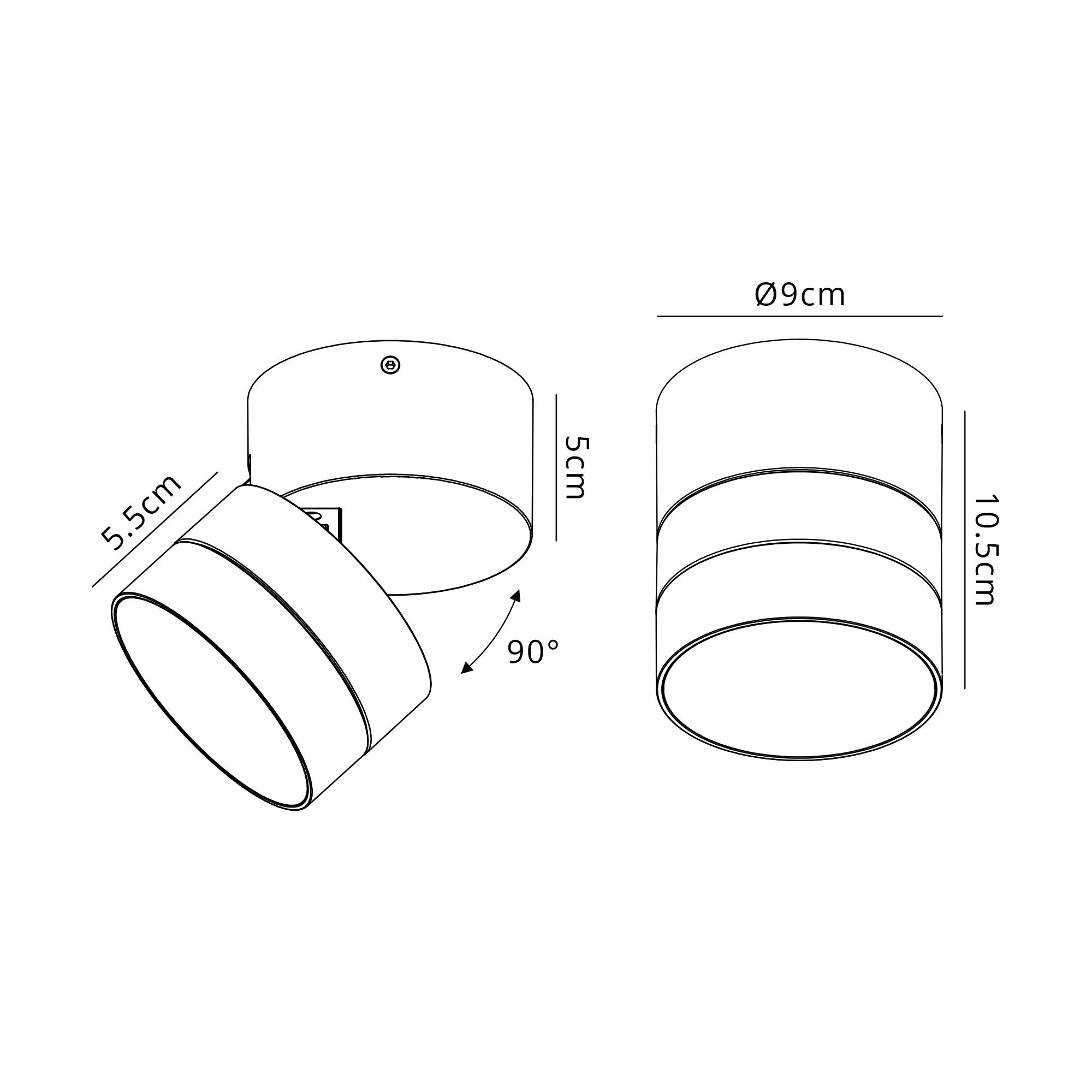 Saler Adjustable Ceiling Spotlight/Wall Light