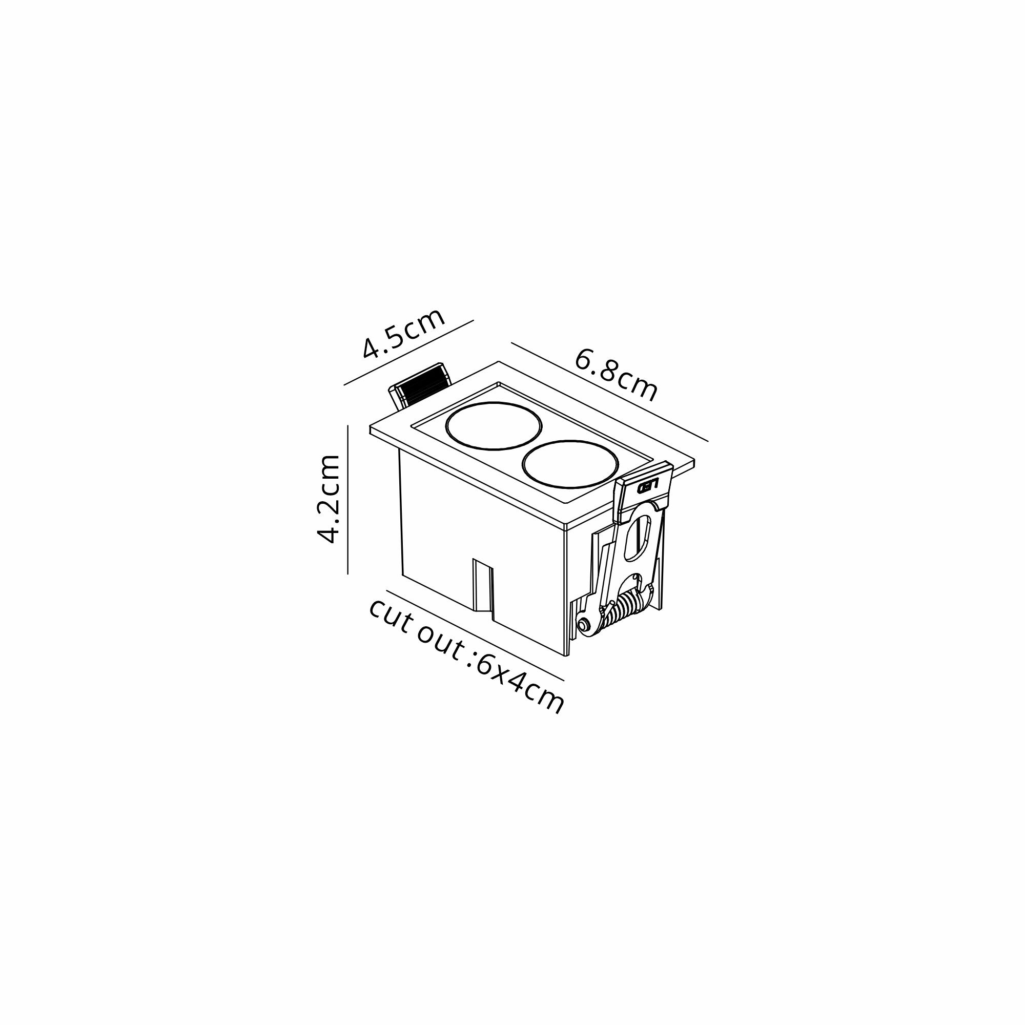 Blau Linear Recessed Spotlight