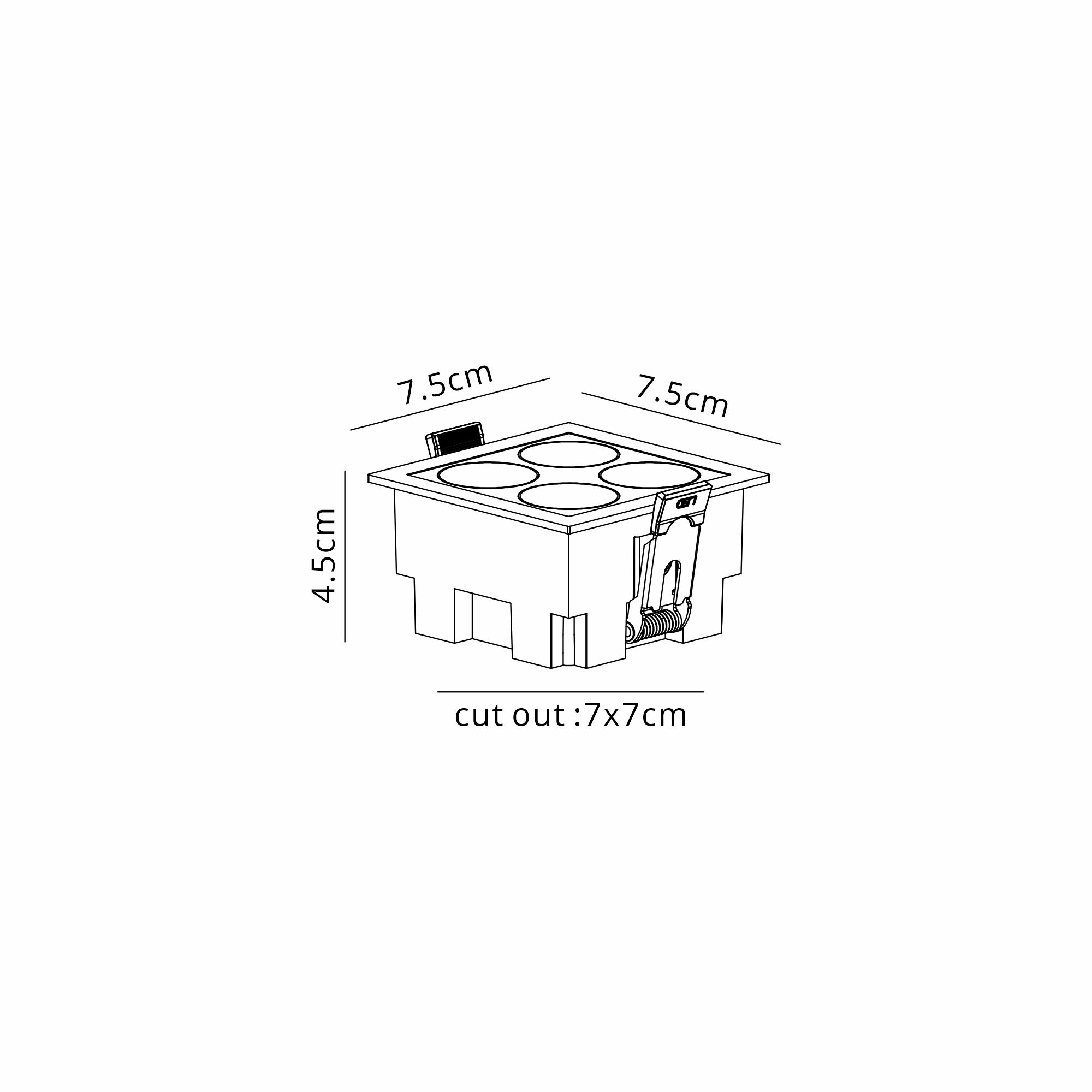 Blau Linear Recessed Spotlight