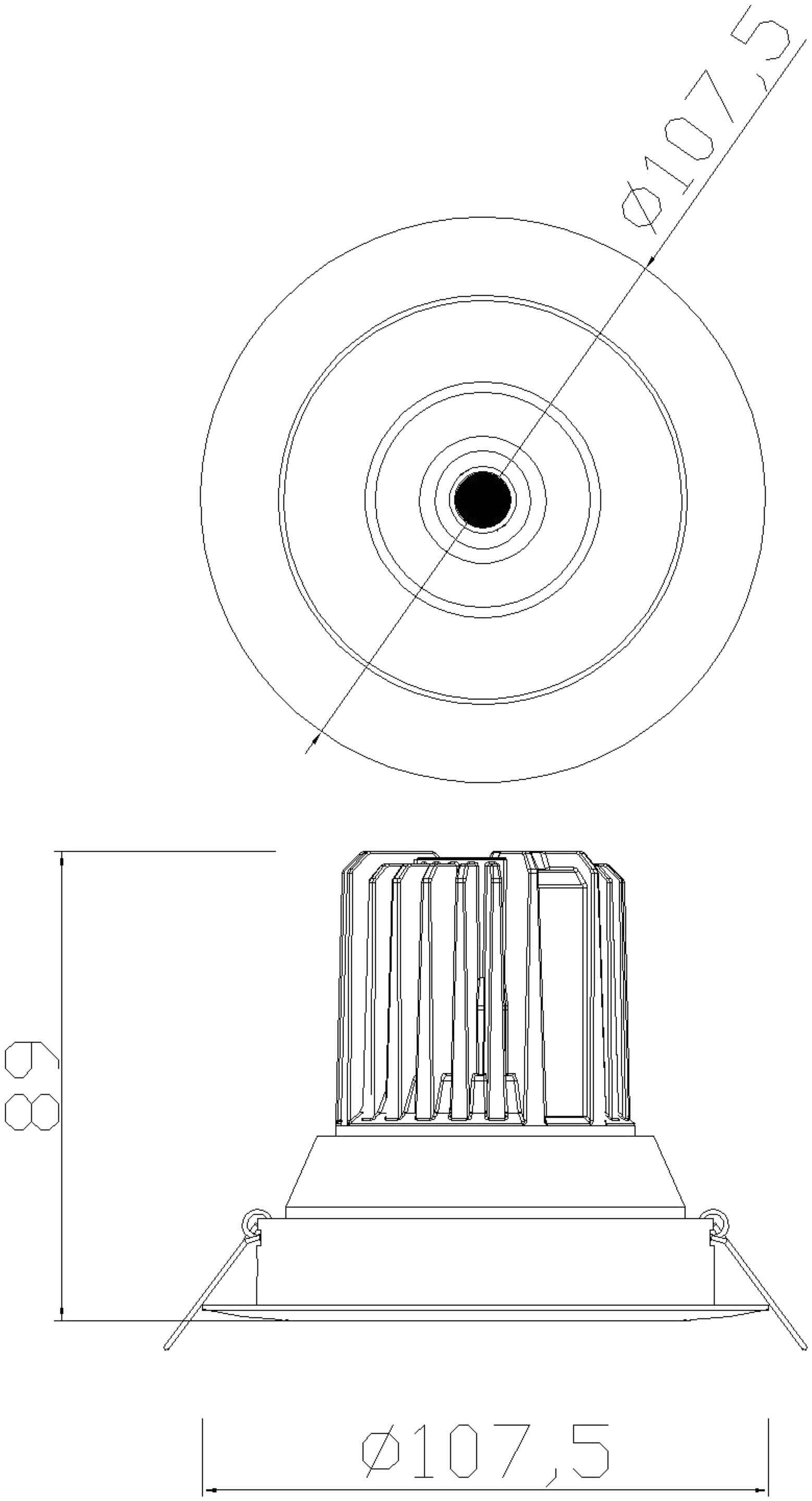 Formentera Recessed Swivel Downlight