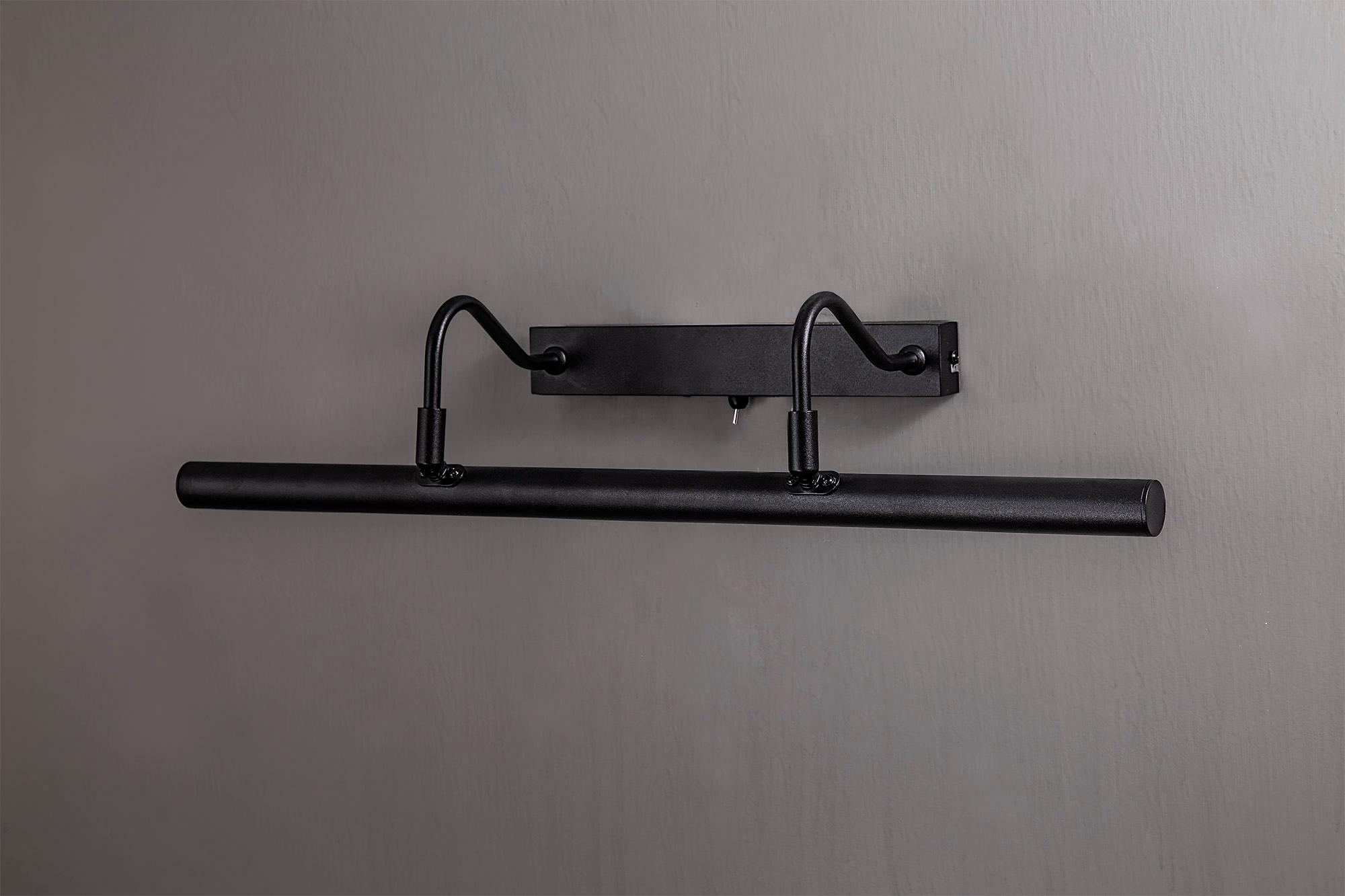 Abacus 60cm 16W Replaceable LED Dimmable Wall/Picture Light Switched 4000K Satin Black