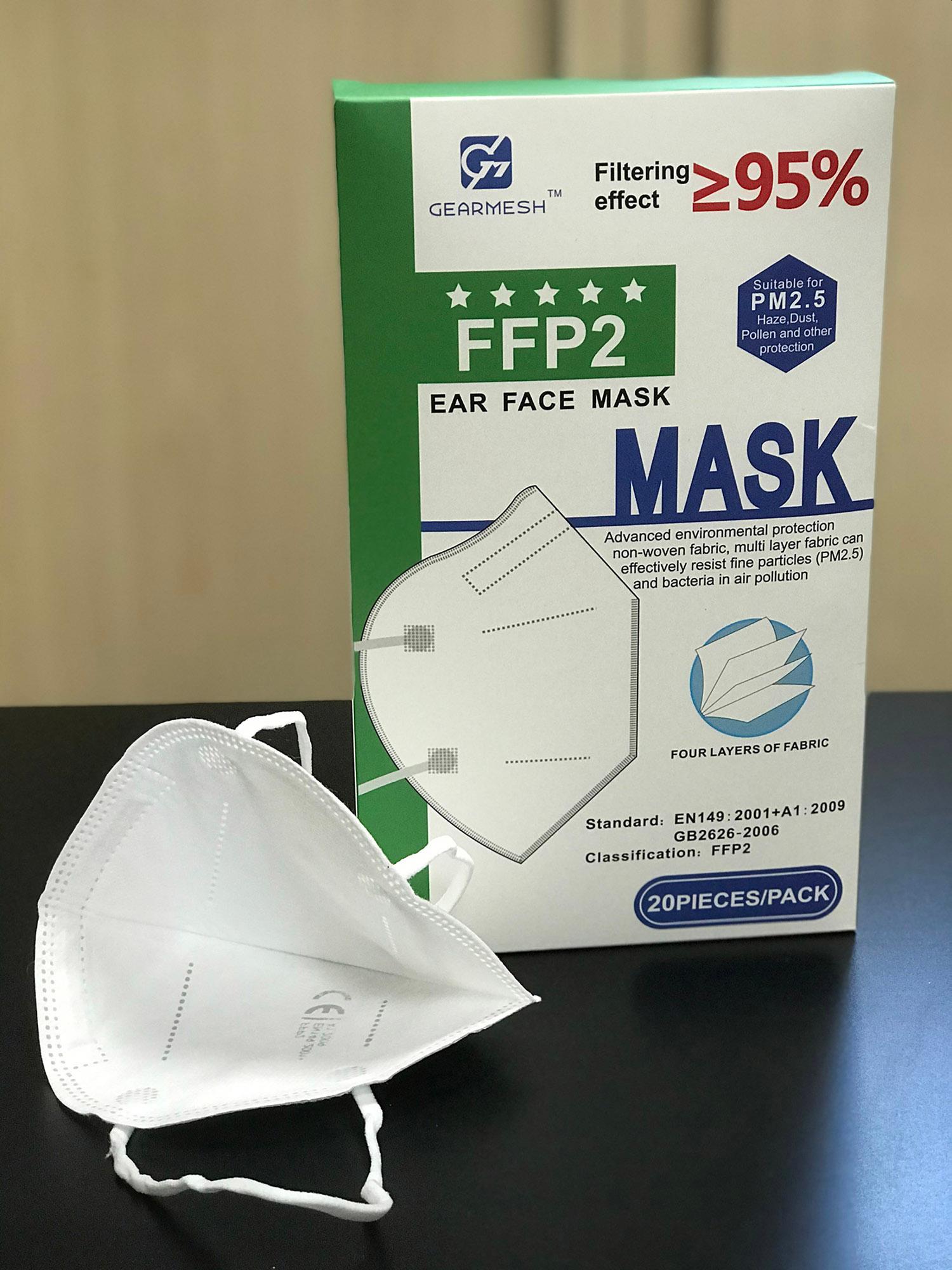 * KN95/FFP2 4 Layer Mask, (2 Packs 10) High Standard PP Non-Woven Fabrics, Effectively Resist Fine Particles (PM2.5) >=95%, Breathable & Comfortable.
