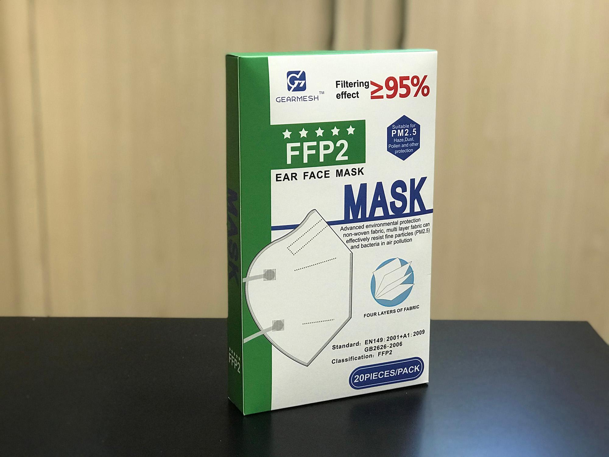 * KN95/FFP2 4 Layer Mask, (2 Packs 10) High Standard PP Non-Woven Fabrics, Effectively Resist Fine Particles (PM2.5) >=95%, Breathable & Comfortable.
