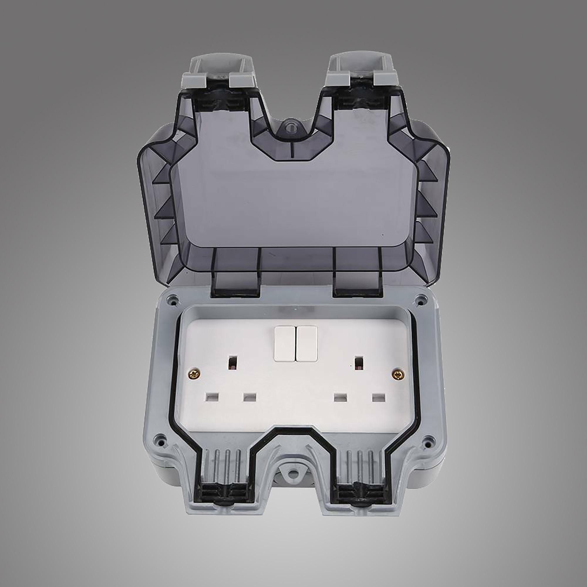 * Additions, Exterior IP66 2 Gang 13Amp Switched Double Socket