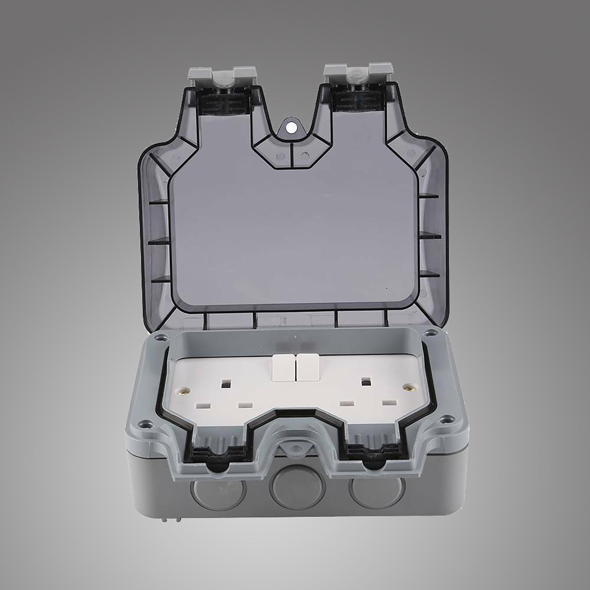 * Additions, Exterior IP66 2 Gang 13Amp Switched Double Socket