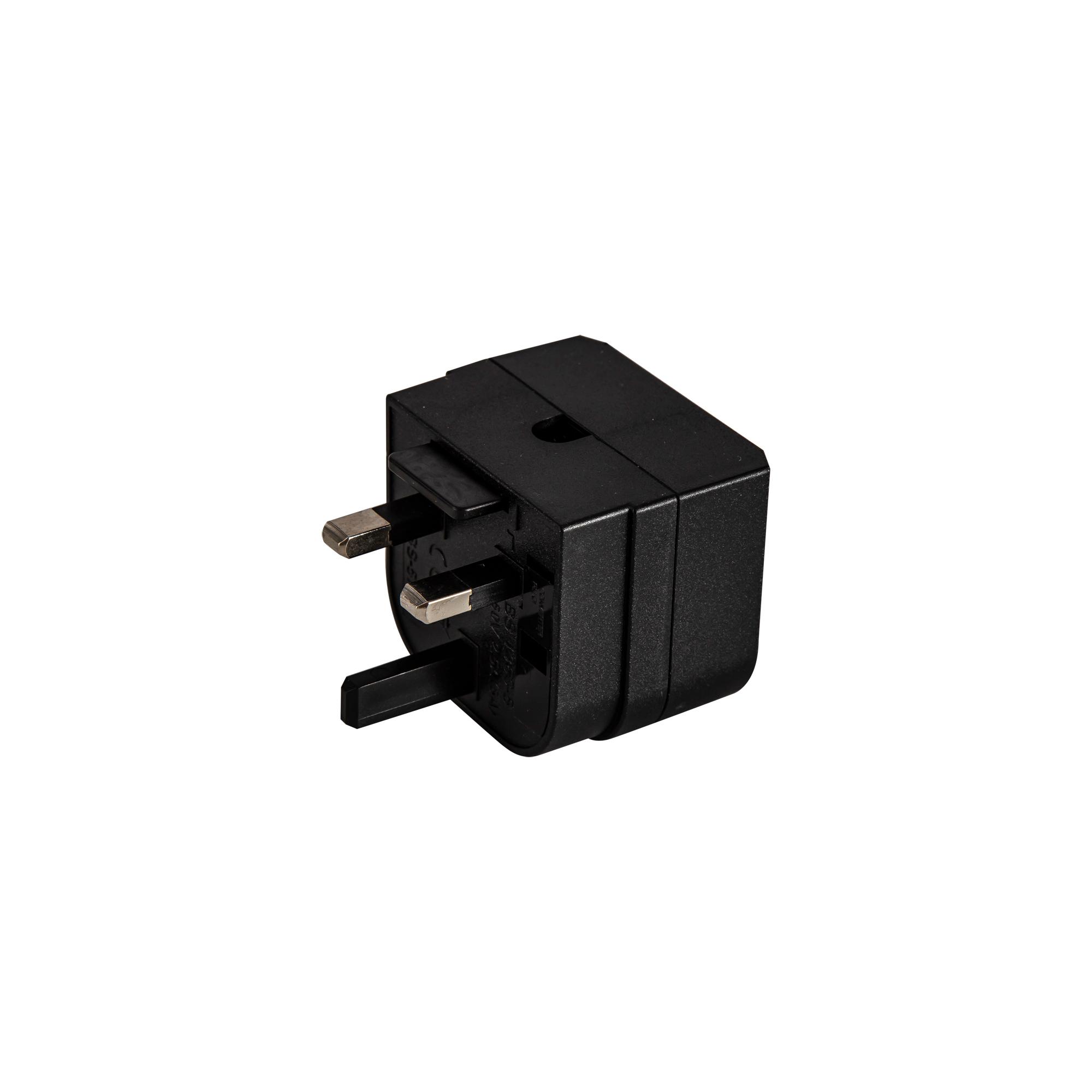 Additions 3A EU-UK Black Plug Converter