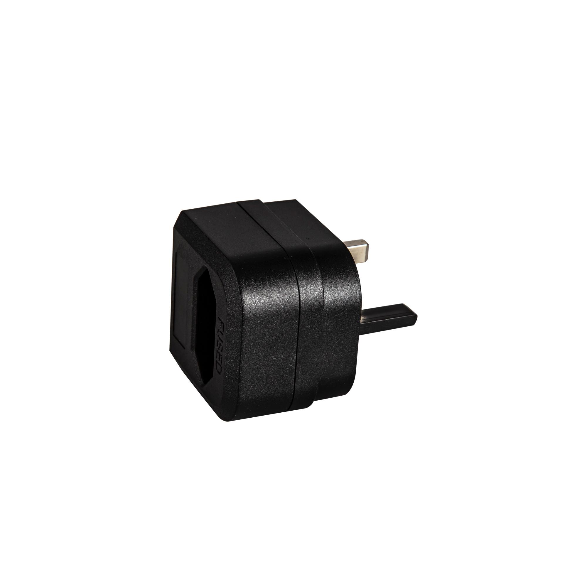 Additions 3A EU-UK Black Plug Converter