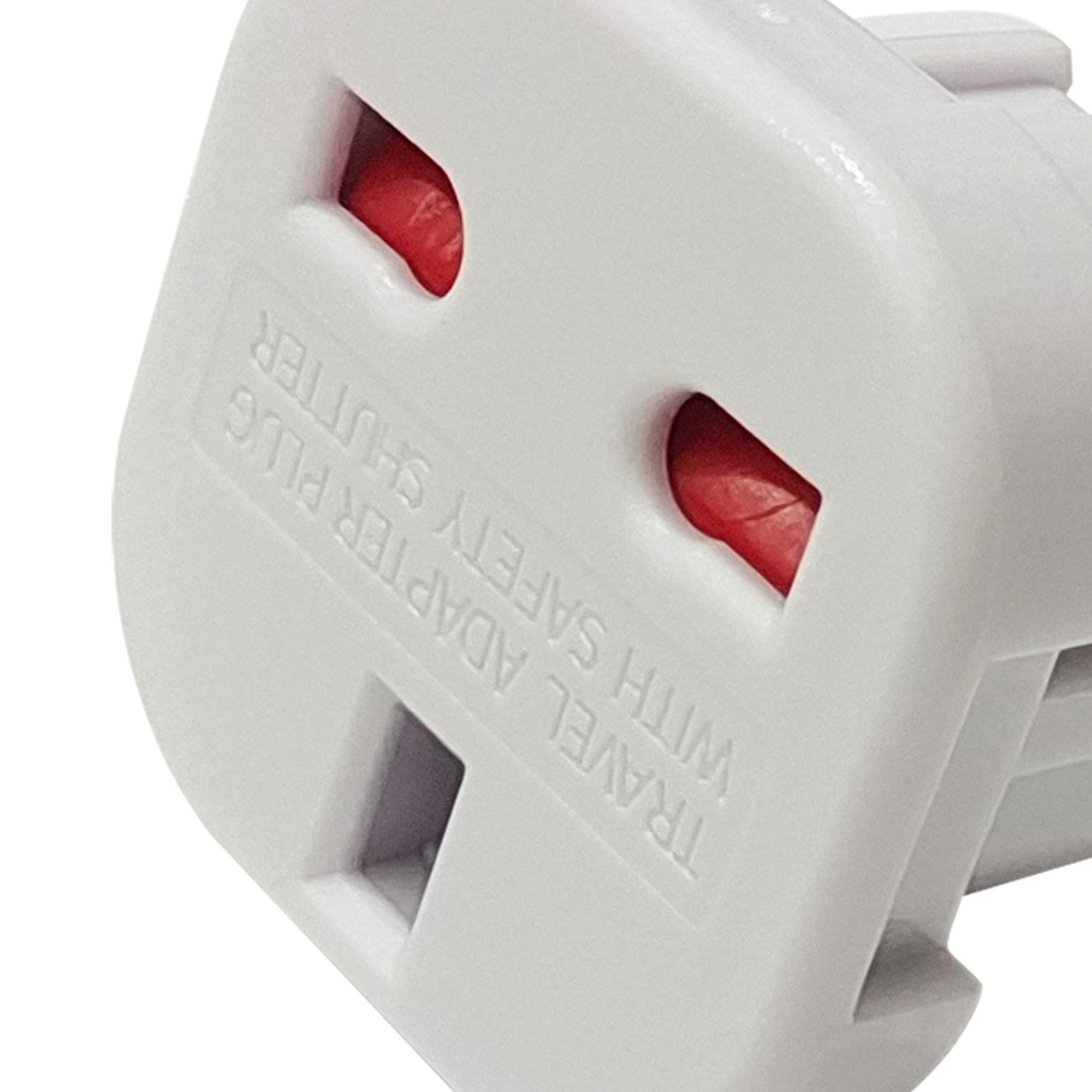 Additions 3A UK-EU White Plug Converter