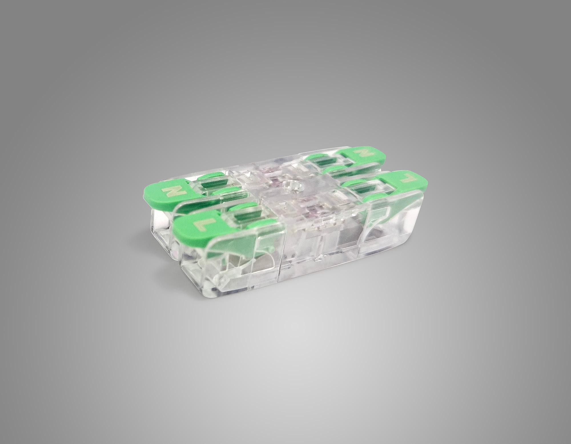 Additions 2 Circuit Inline Quick Connector Clear