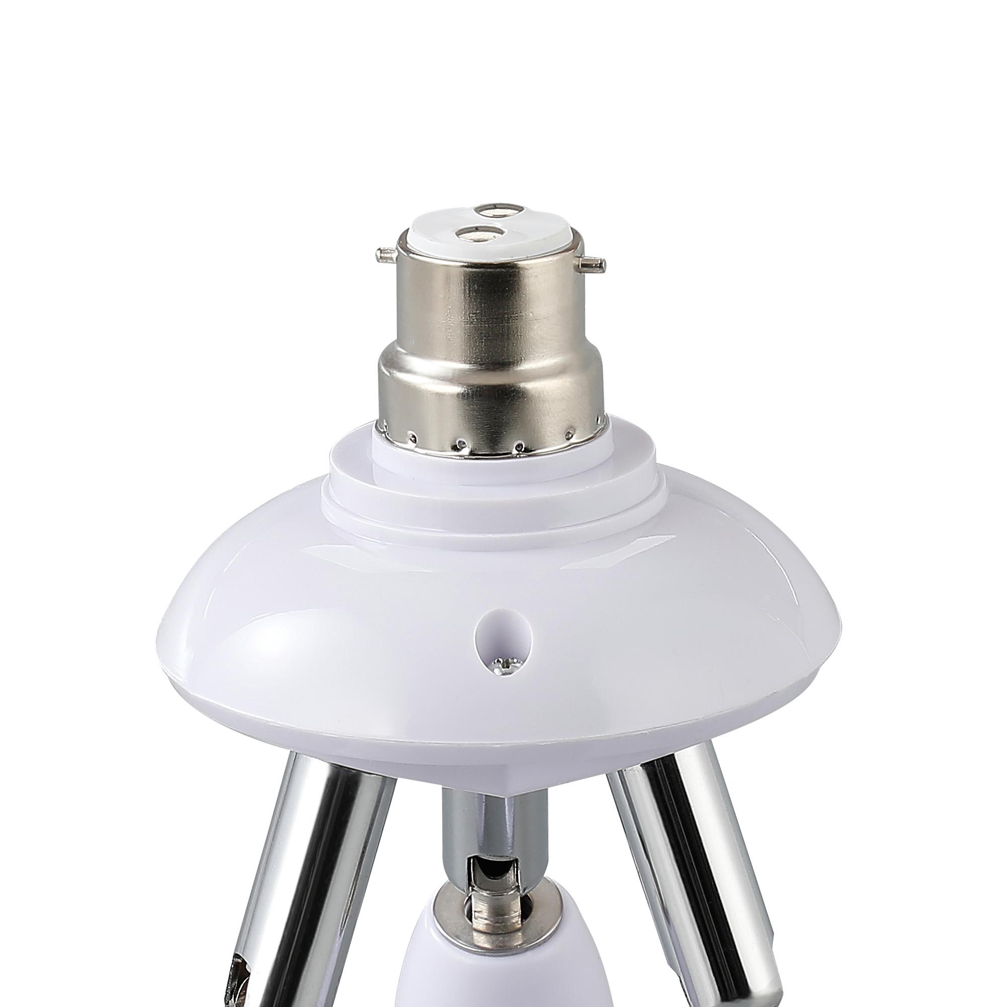 Additions 1 to 3 B22 to E27 Converter White Adjustable Lampholders