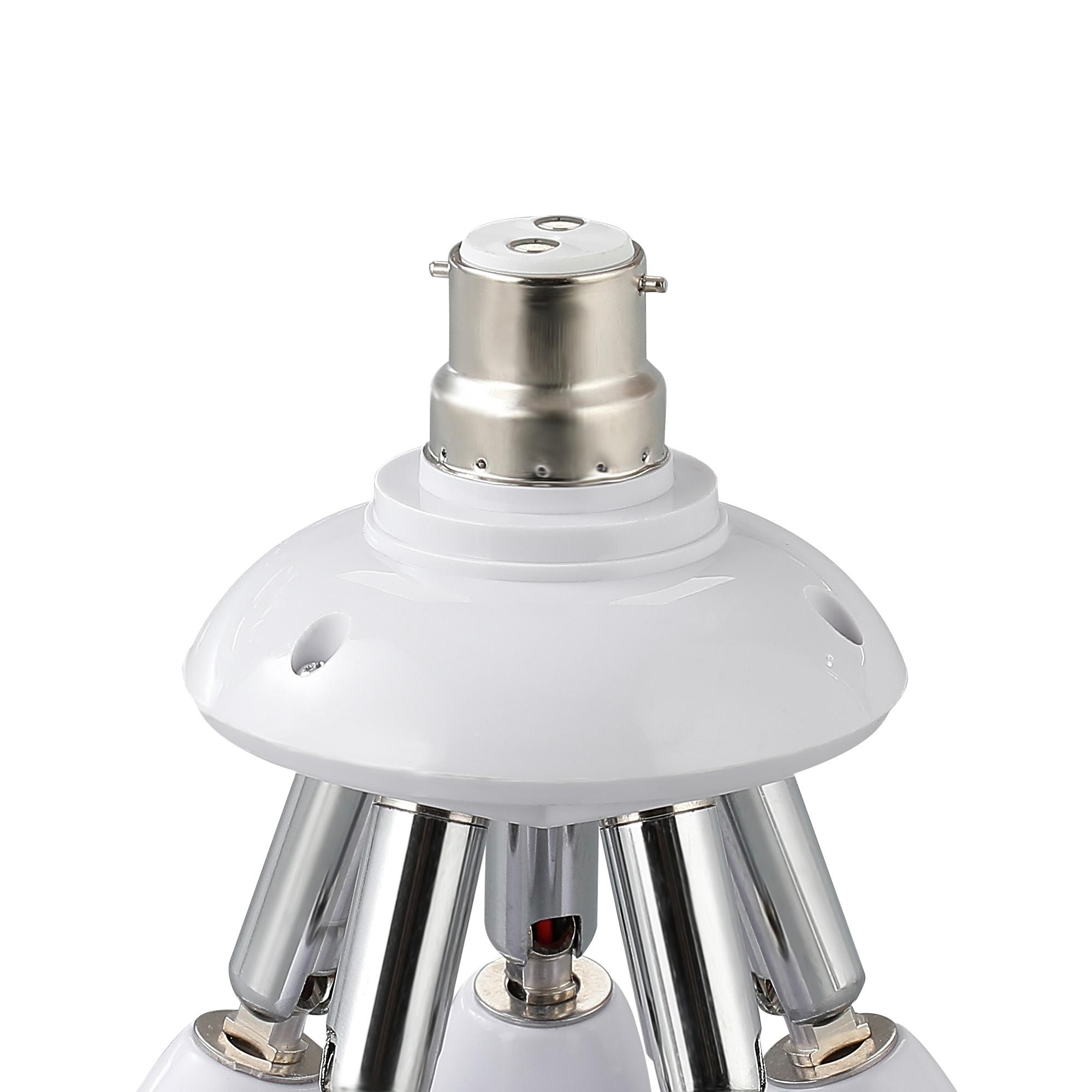 Additions 1 to 5 B22 to E27 Converter White Adjustable Lampholders