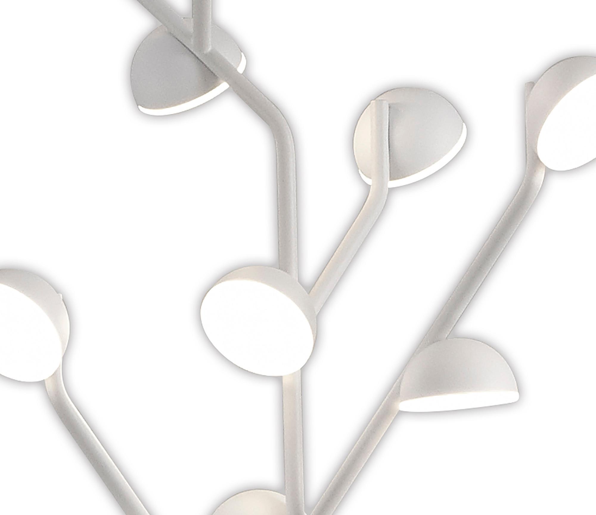 Adn 10 Light Floor Lamp 158cm, 30W LED, 3000K, 1650lm, White, 3yrs Warranty
