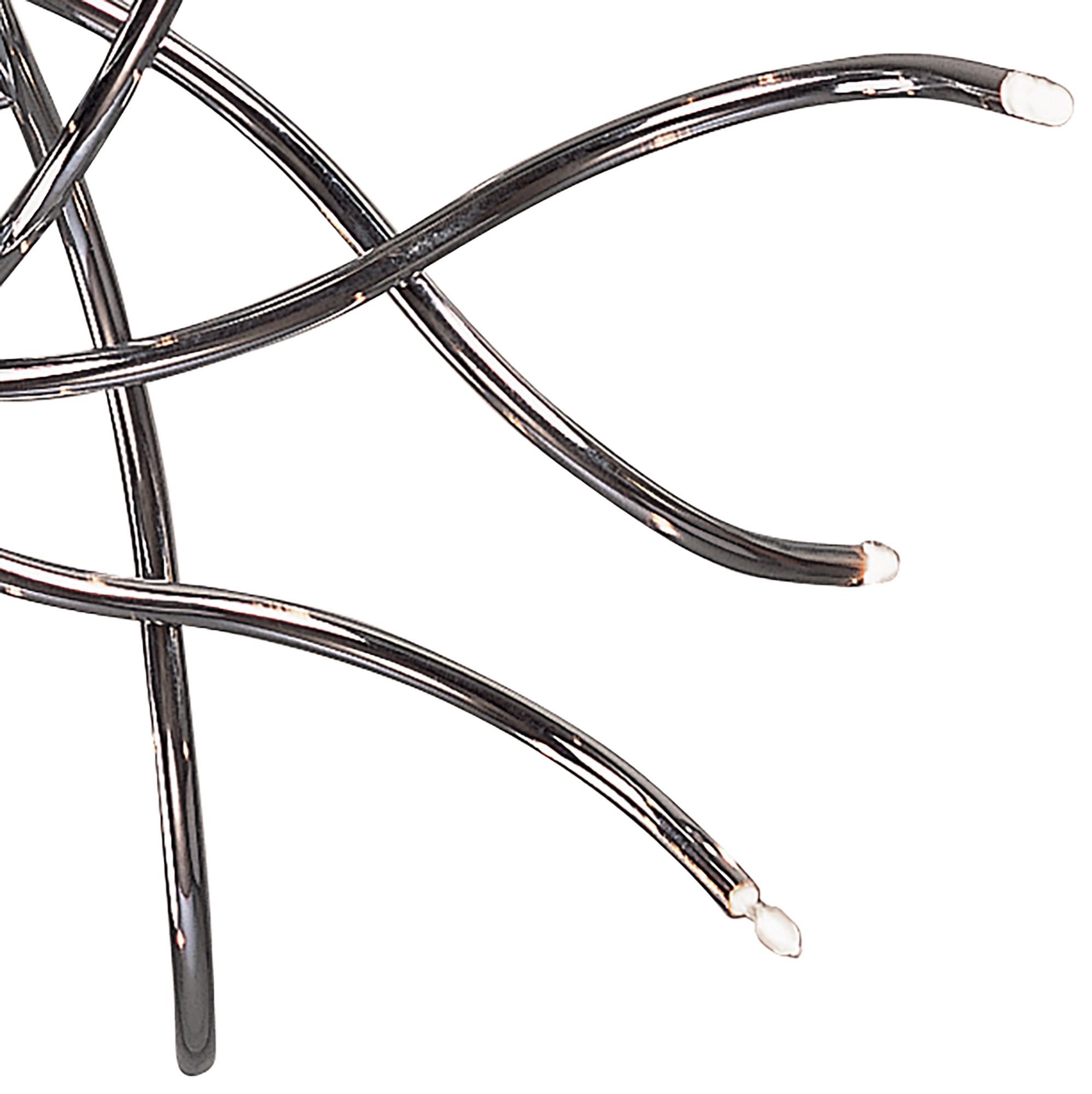 Aire 66cm Telescopic Pendant 16 Light G4 Waved Arms, Polished Chrome, NOT LED/CFL Compatible