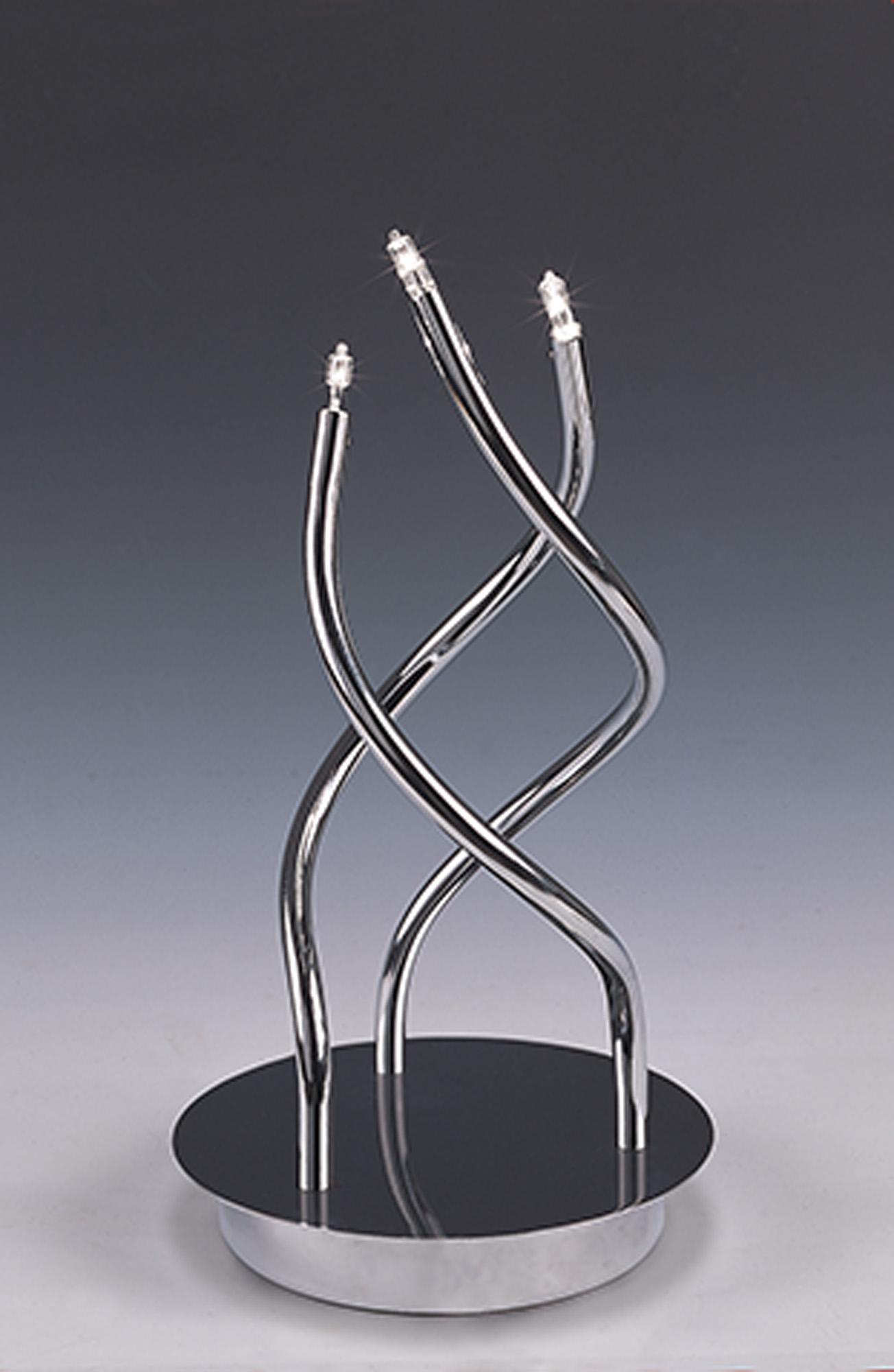 Aire Table Lamp 3 Light G4, Polished Chrome, NOT LED/CFL Compatible