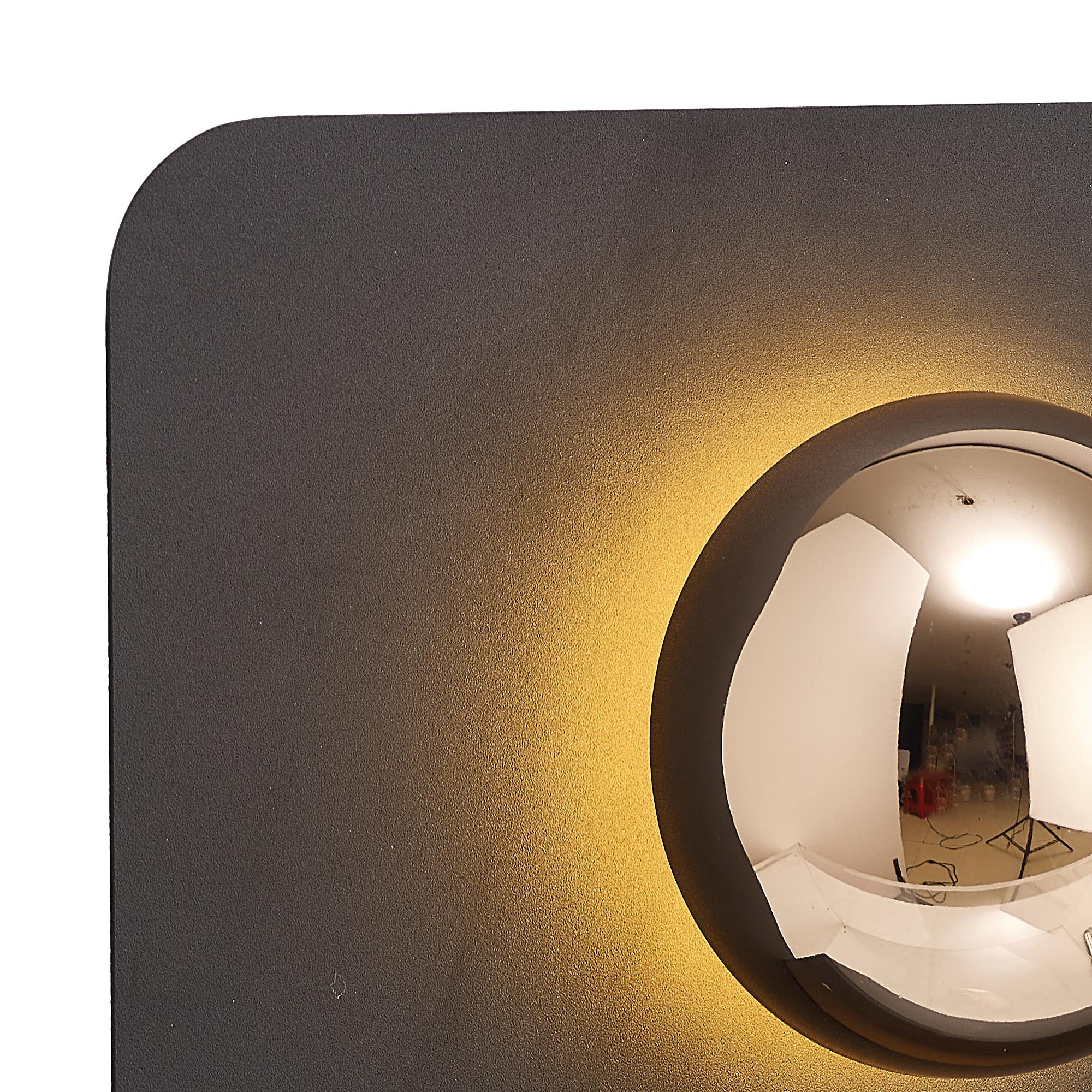 Alba 25cm Table Lamp, 8W LED, 3000K, 640lm, Black/French Gold, 3yrs Warranty