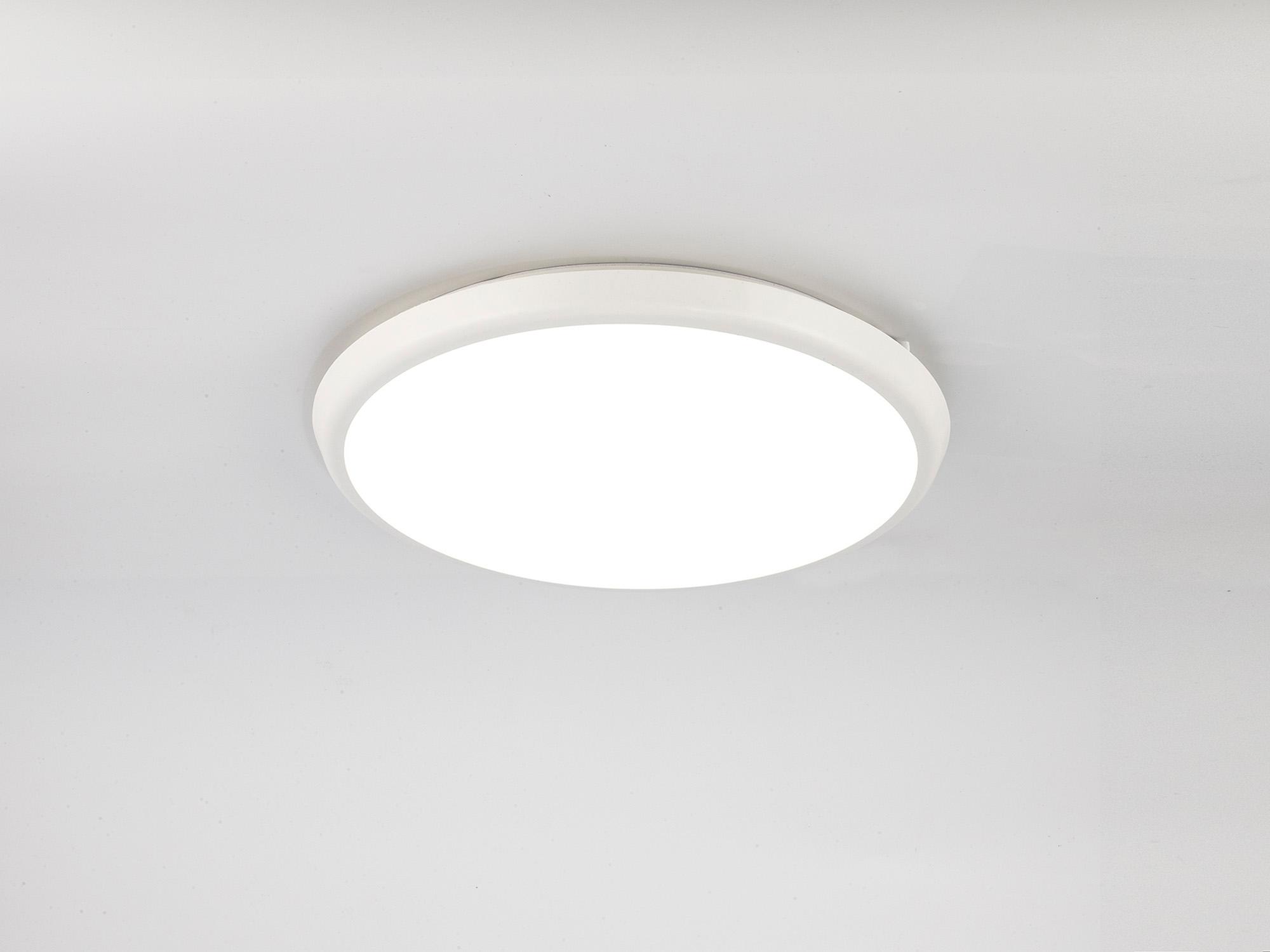 Aneto Ceiling, 40cm Round, 24W LED 4000K, 2500lm, IP65, White, 3yrs Warranty