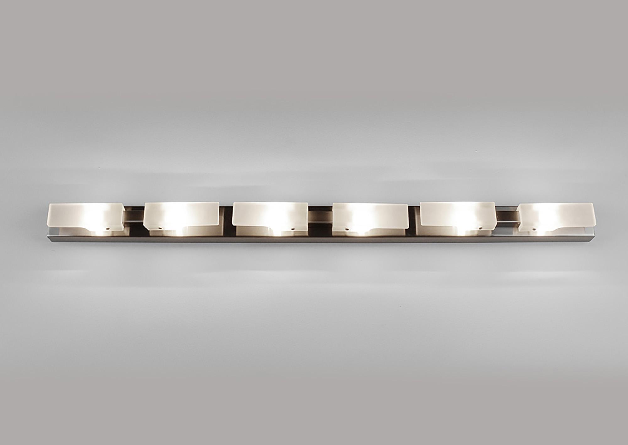(0037 008) Arco Linear Ceiling 6 Light G9, Satin Nickel