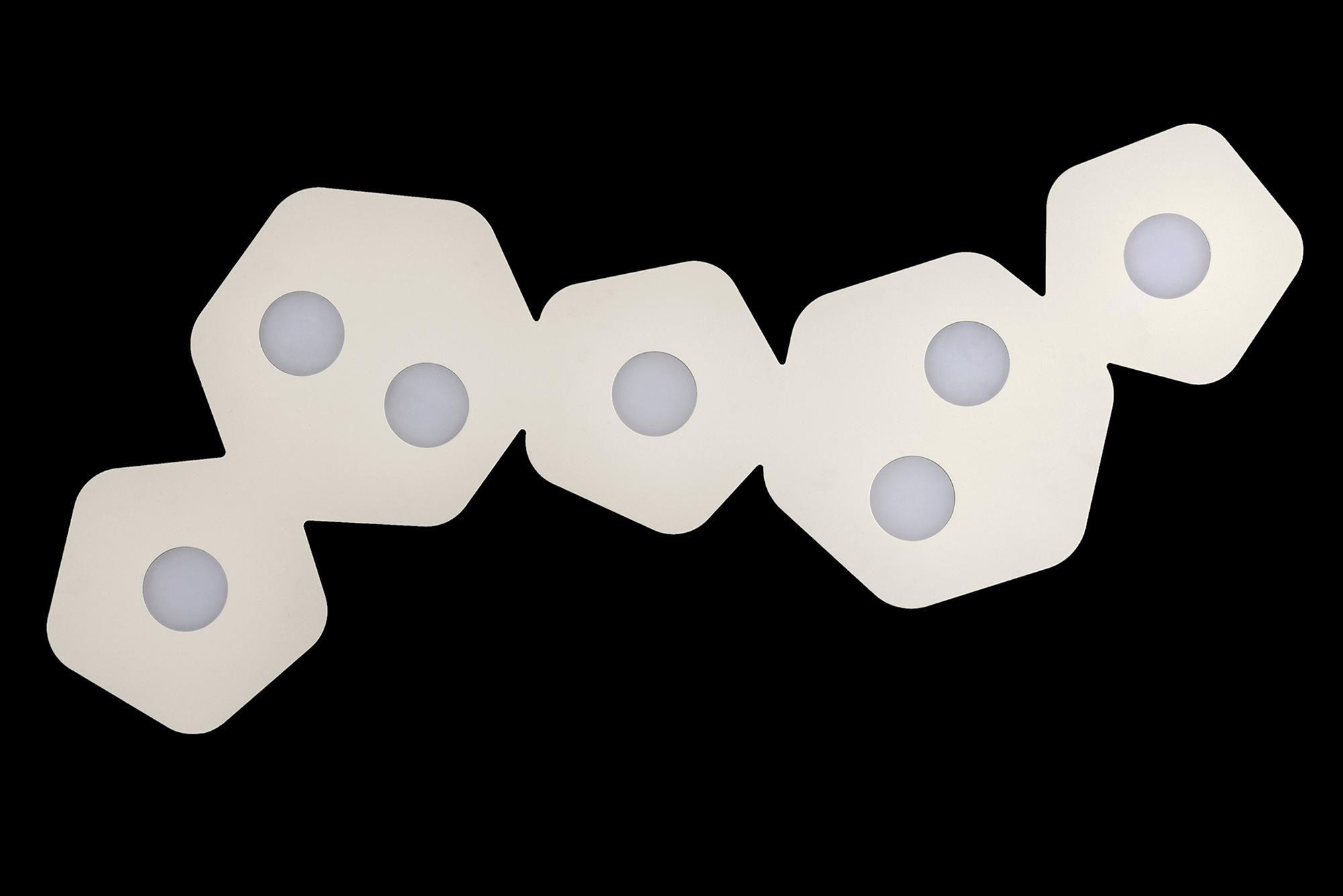 Area Linear Ceiling, 7 x GX53 (Max 9W, Not Included), Sand White