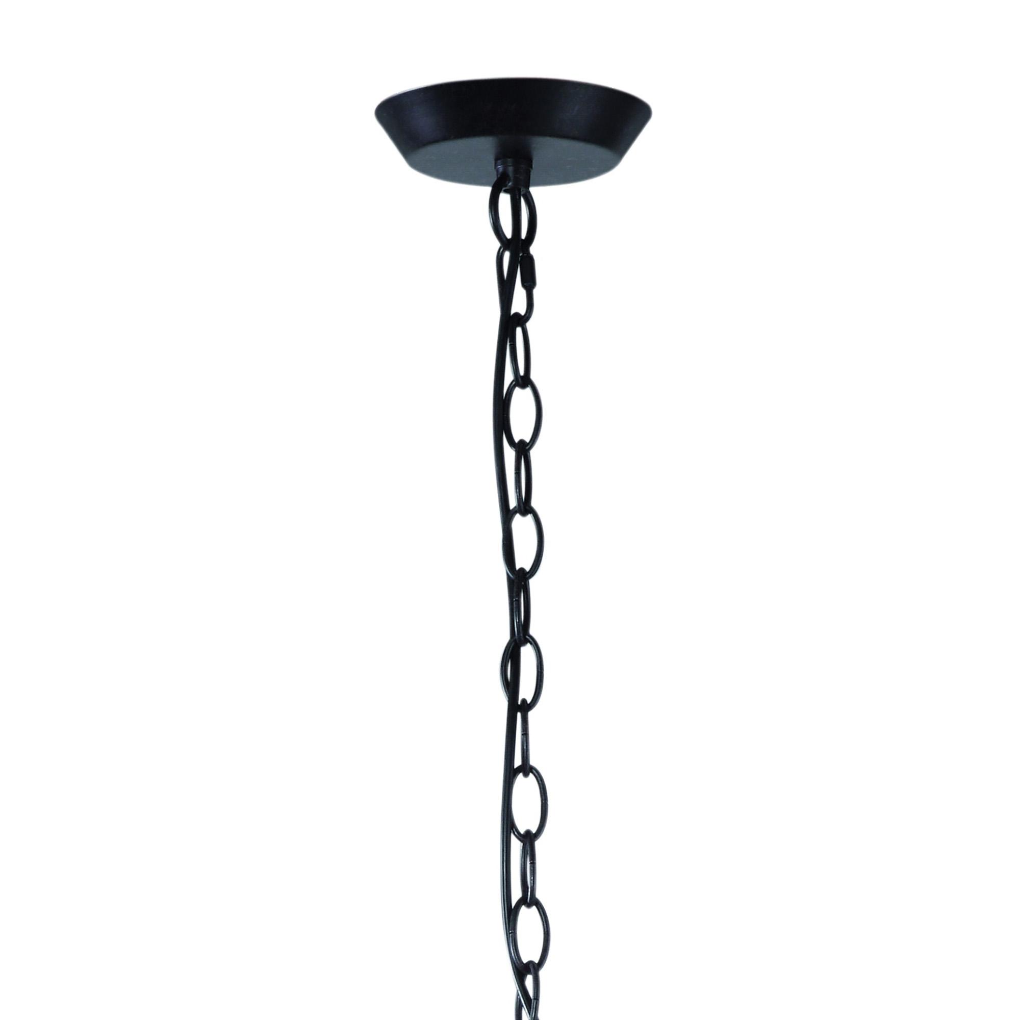 Argi Linear Pendant 4 Light Line E27 With Taupe Shades Brown Oxide