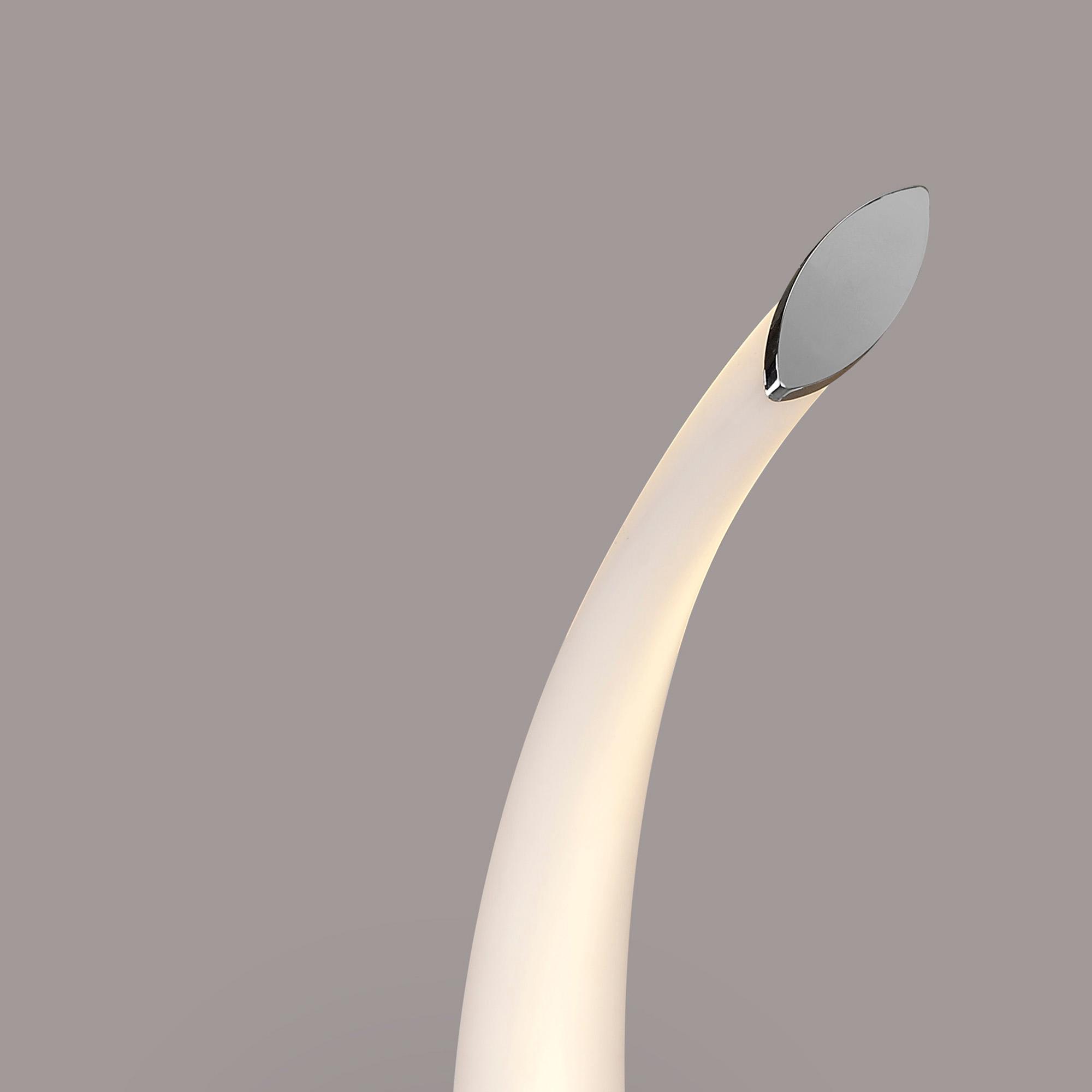 Armonia Wall Lamp Wave, 12W LED, 3000K, 900lm, Polished Chrome/Frosted Acrylic, 3yrs Warranty