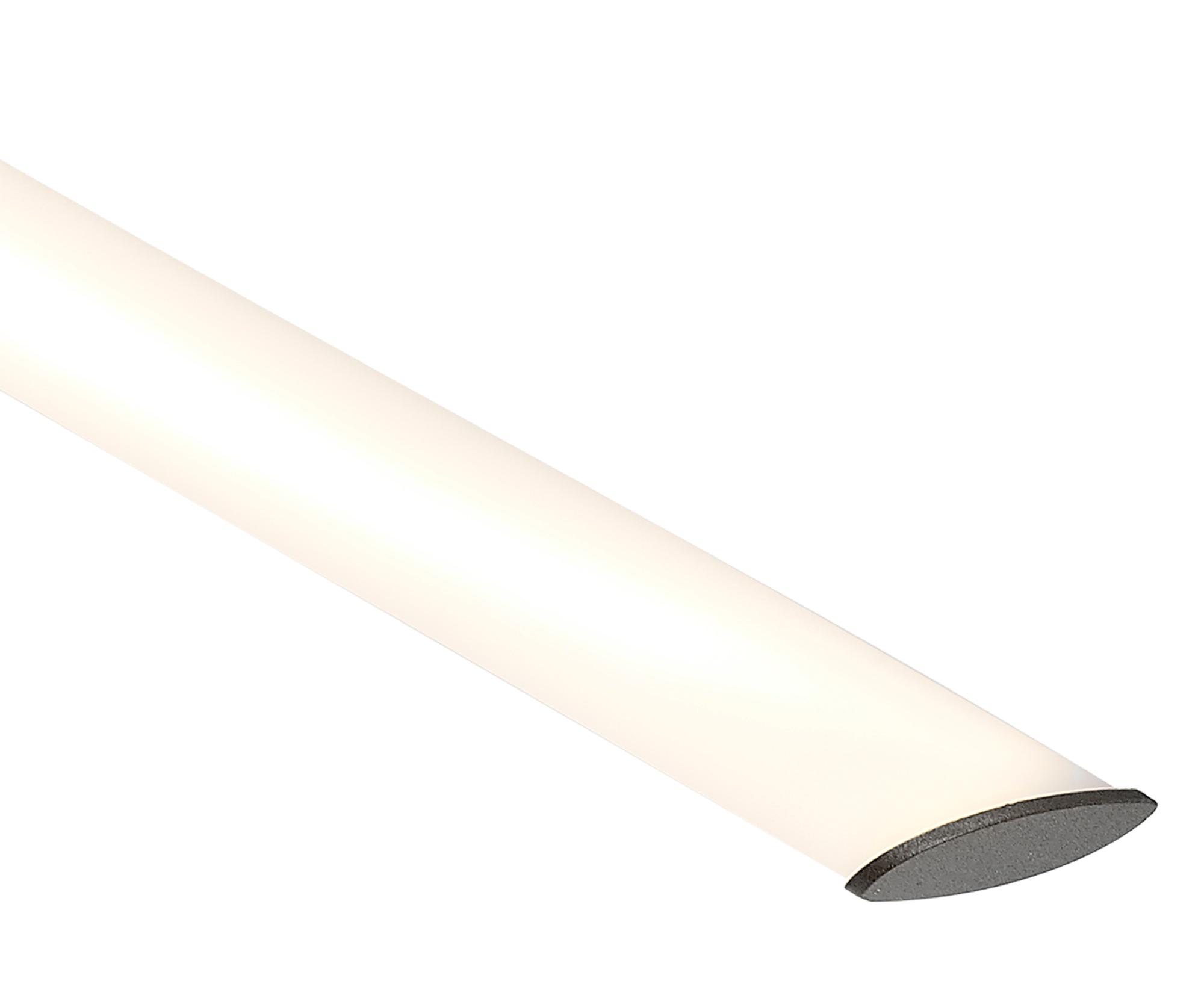 Armonia Semi Flush Vertical, Dimmable, 40W LED, 3000K, 3000lm, Titanium/Frosted Acrylic, 3yrs Warranty