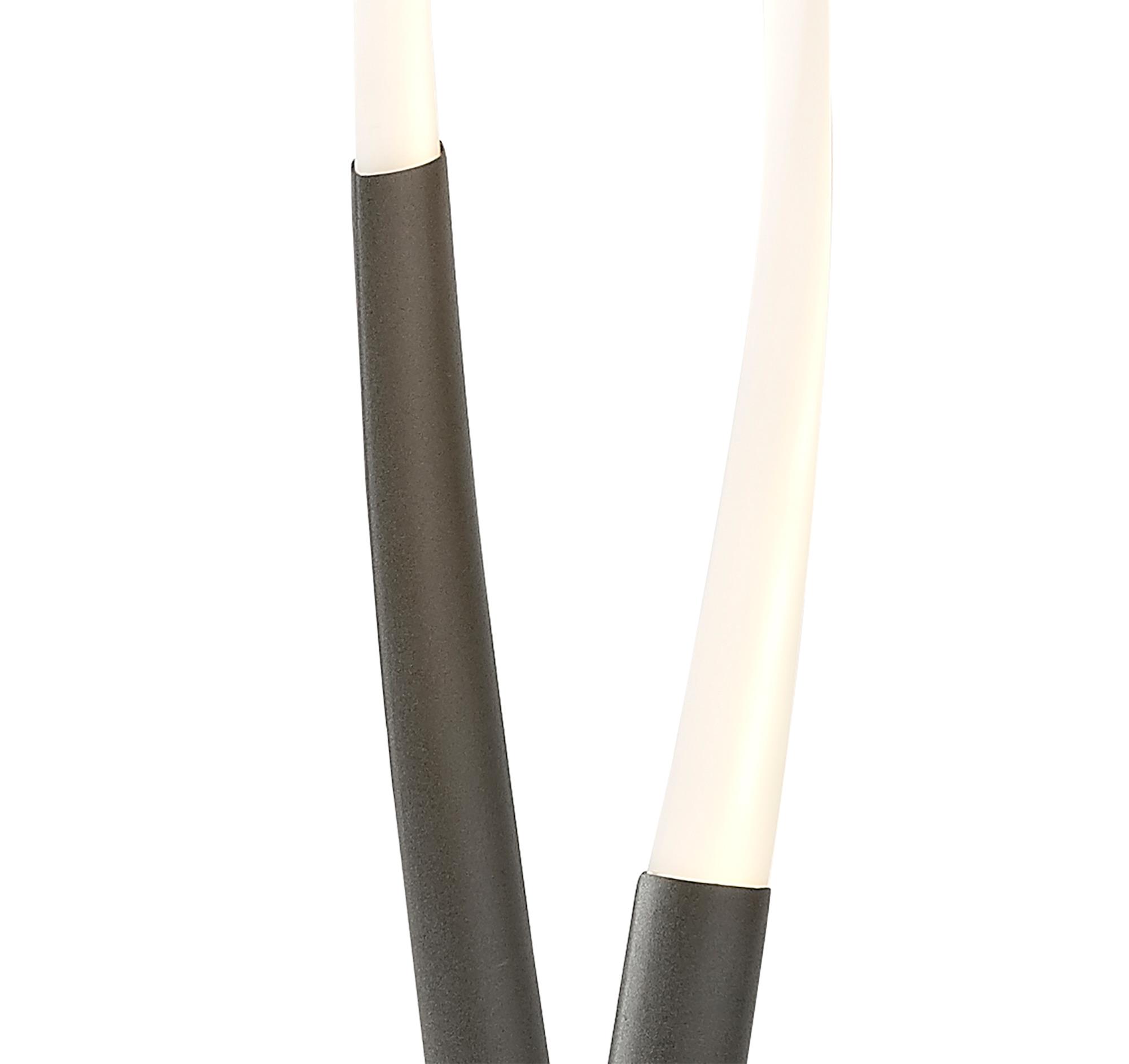 Armonia Floor Lamp, 30W LED, 3000K, 2250lm, Titanium/Frosted Acrylic, 3yrs Warranty