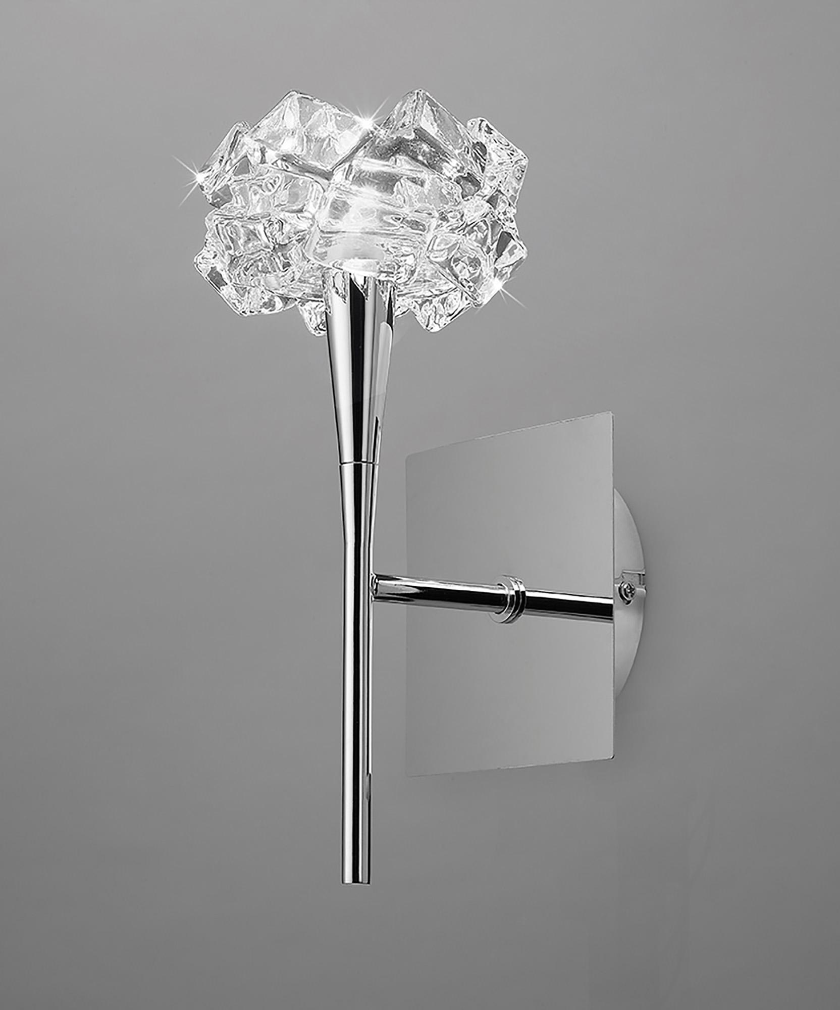 Artic Wall Lamp Switched 1 Light G9, Polished Chrome