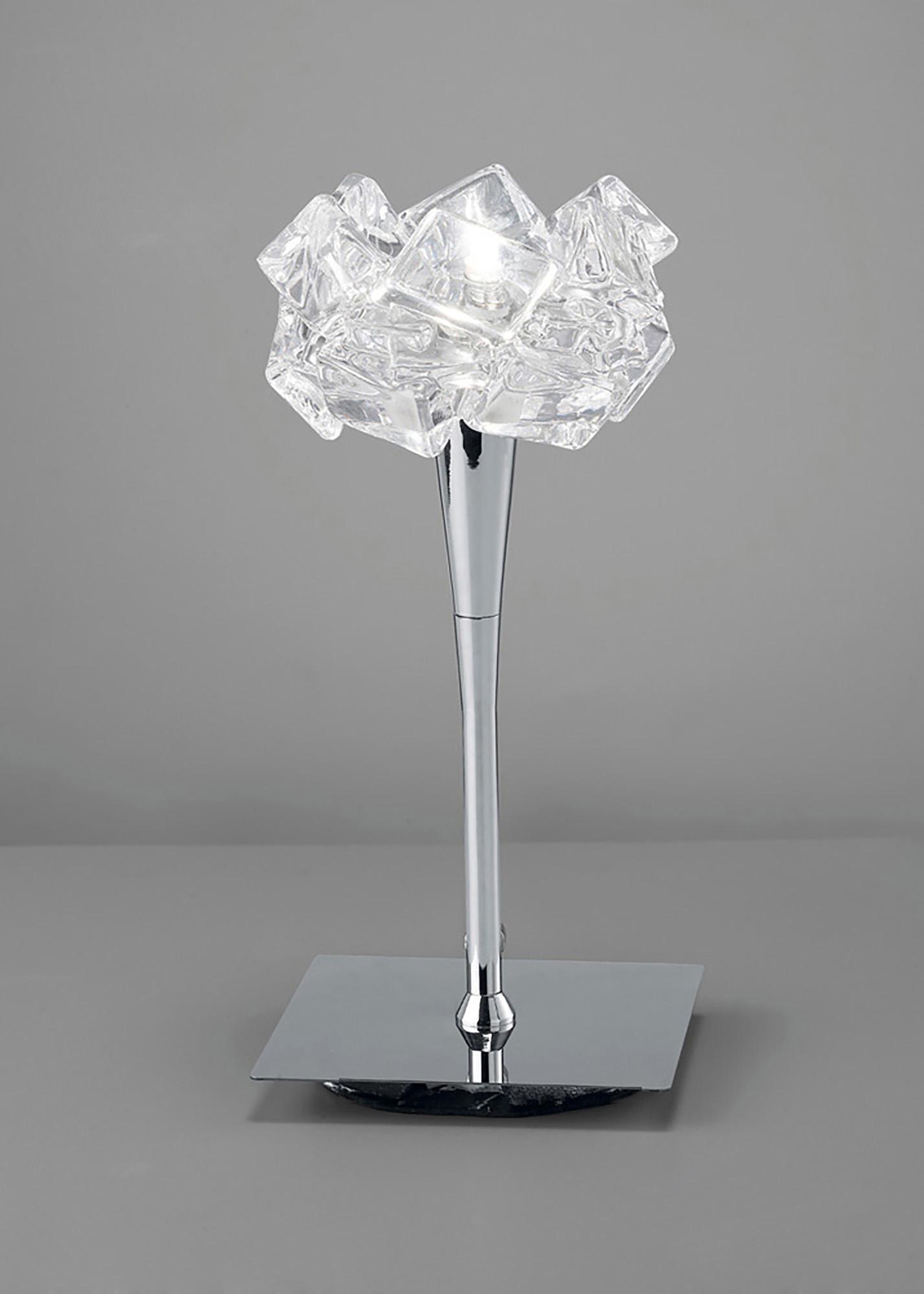 Artic Table Lamp 1 Light G9, Polished Chrome