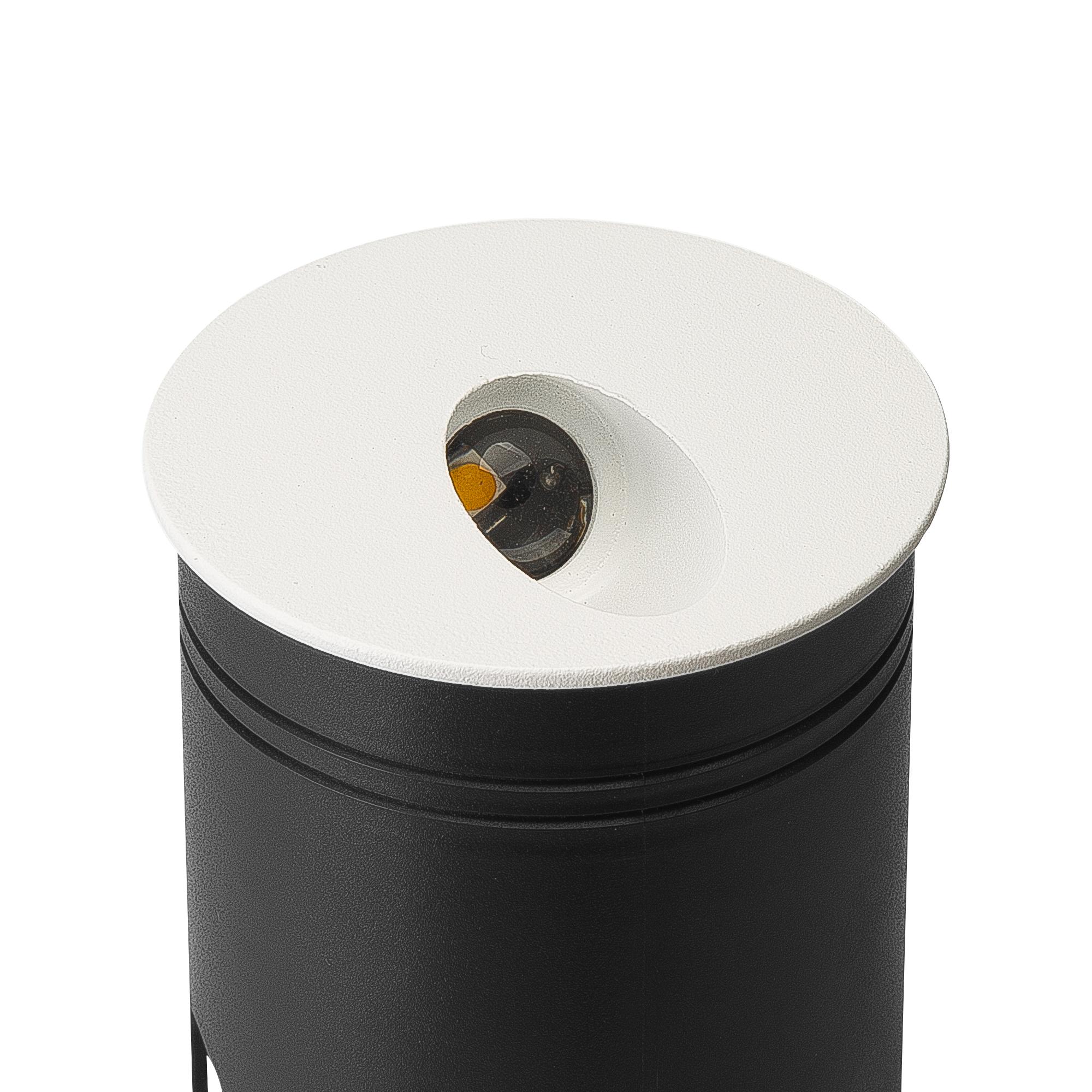 Aspen Recessed Wall Lamp Round Angle