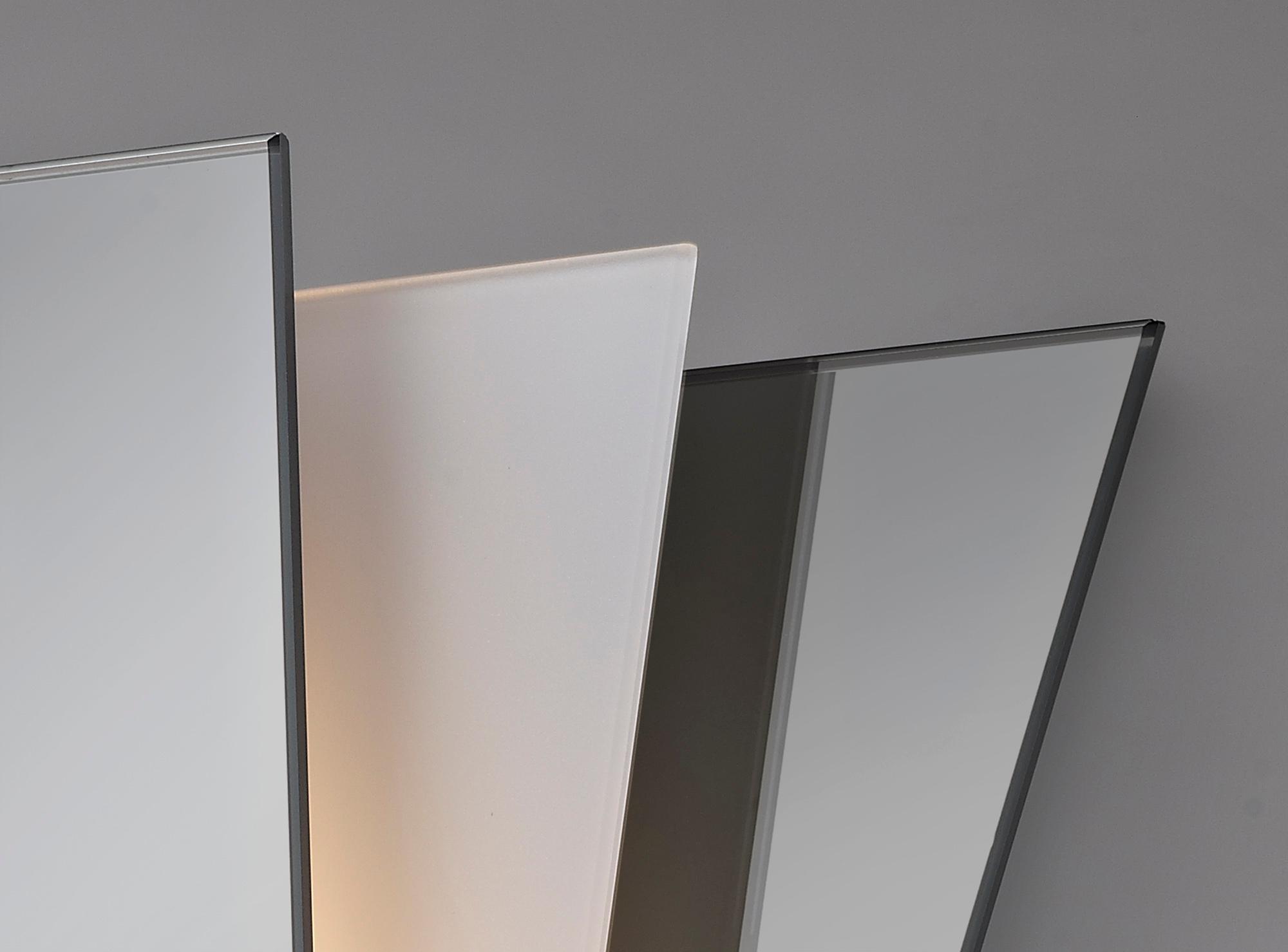 * Atlantis 250 x 260mm Wall Lamp, 1 Light E27 Smoked Mirror/Frosted