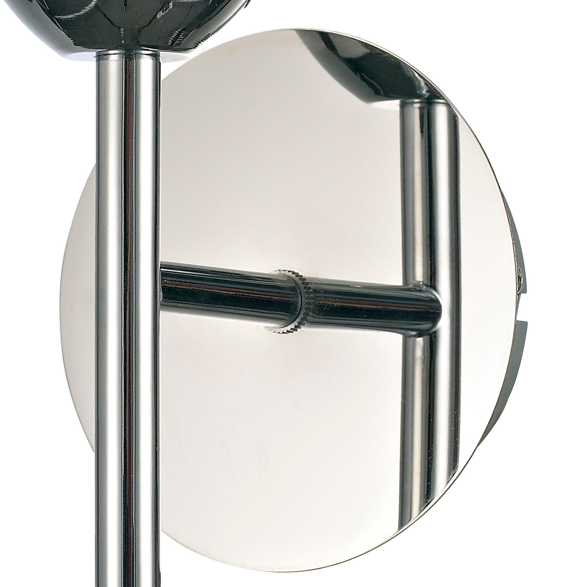 * Avalon 1 Light G9 Wall Lamp, Polished Chrome With Clear Prismatic Glass