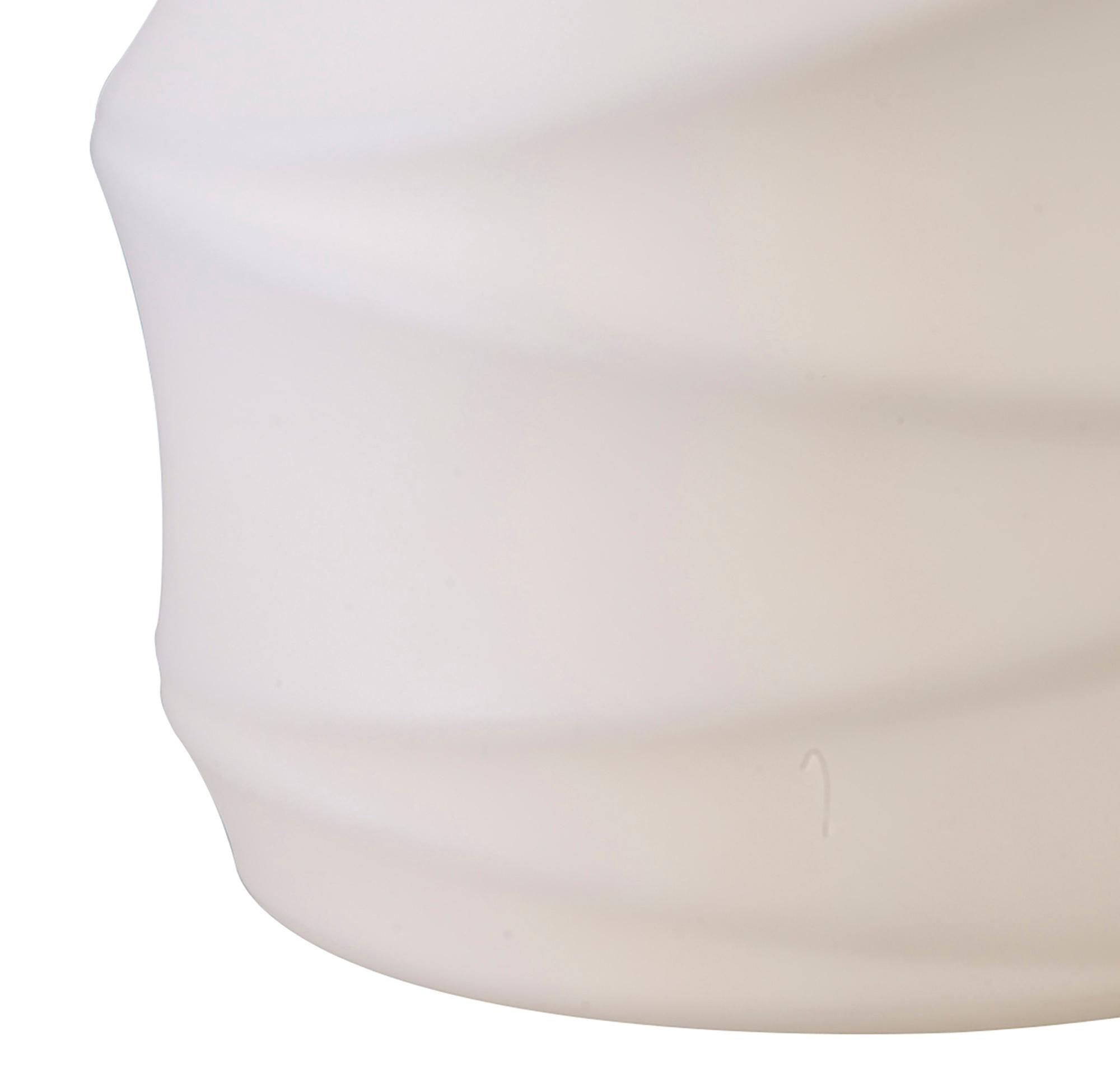 Bambu Stool 1 Light E27 Outdoor IP65, Opal White