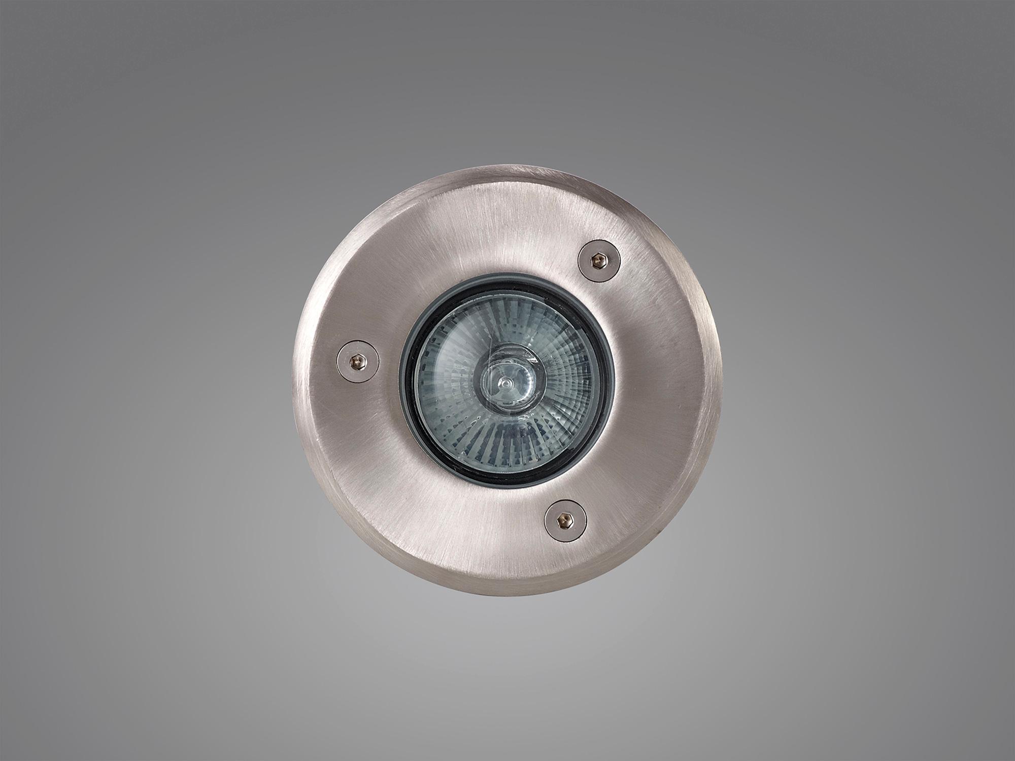 Benecia GU10 Round Inground Light, Stainless Steel 316L, IP67, Cut Out: 68/82mm
