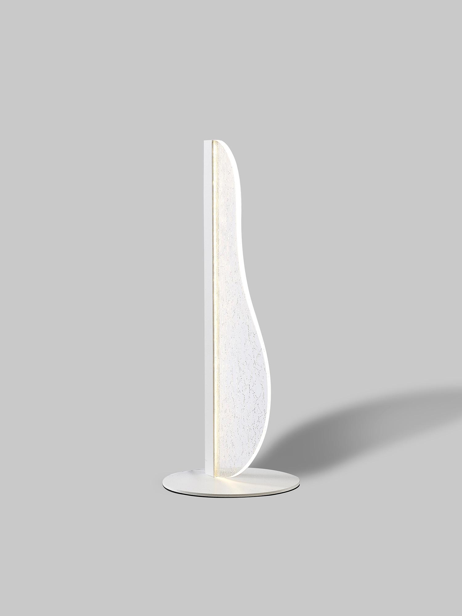 Bianca Small Table Lamp, 12W LED, 3000K, 700lm, White, Acrylic, 3yrs Warranty