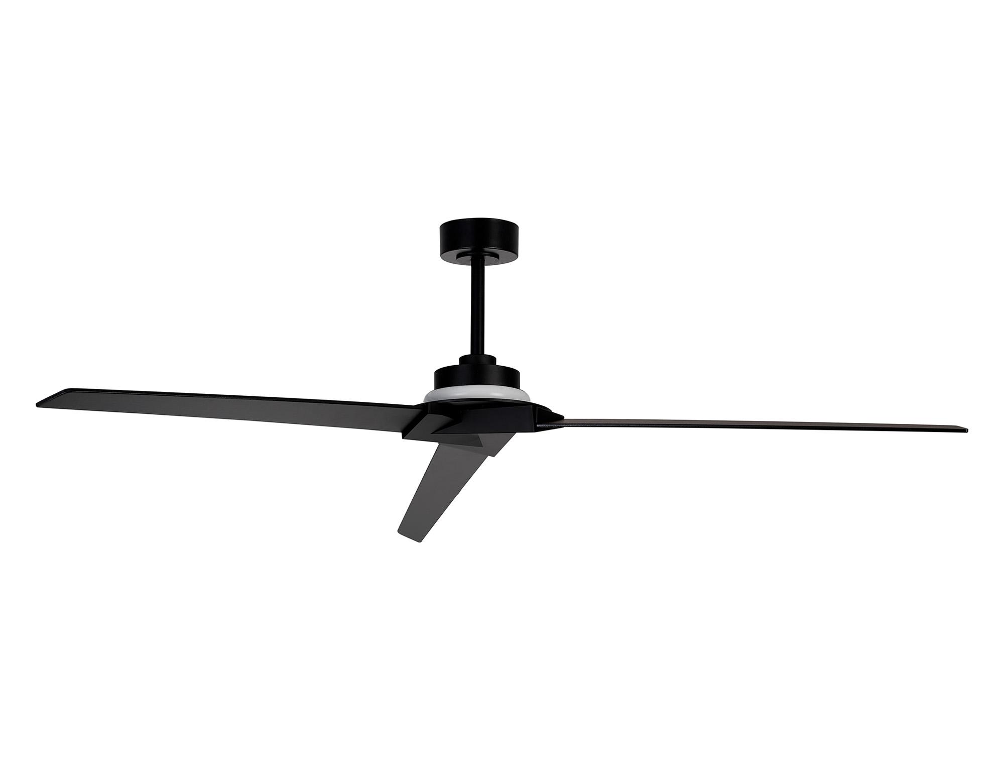 Brisa 175cm 20W LED Dimmable Light With 40W Reversible Fan, 2700-5000K Remote & APP Control, Black, Reversible Blades, 1400lm, IP44, 5yrs Warranty