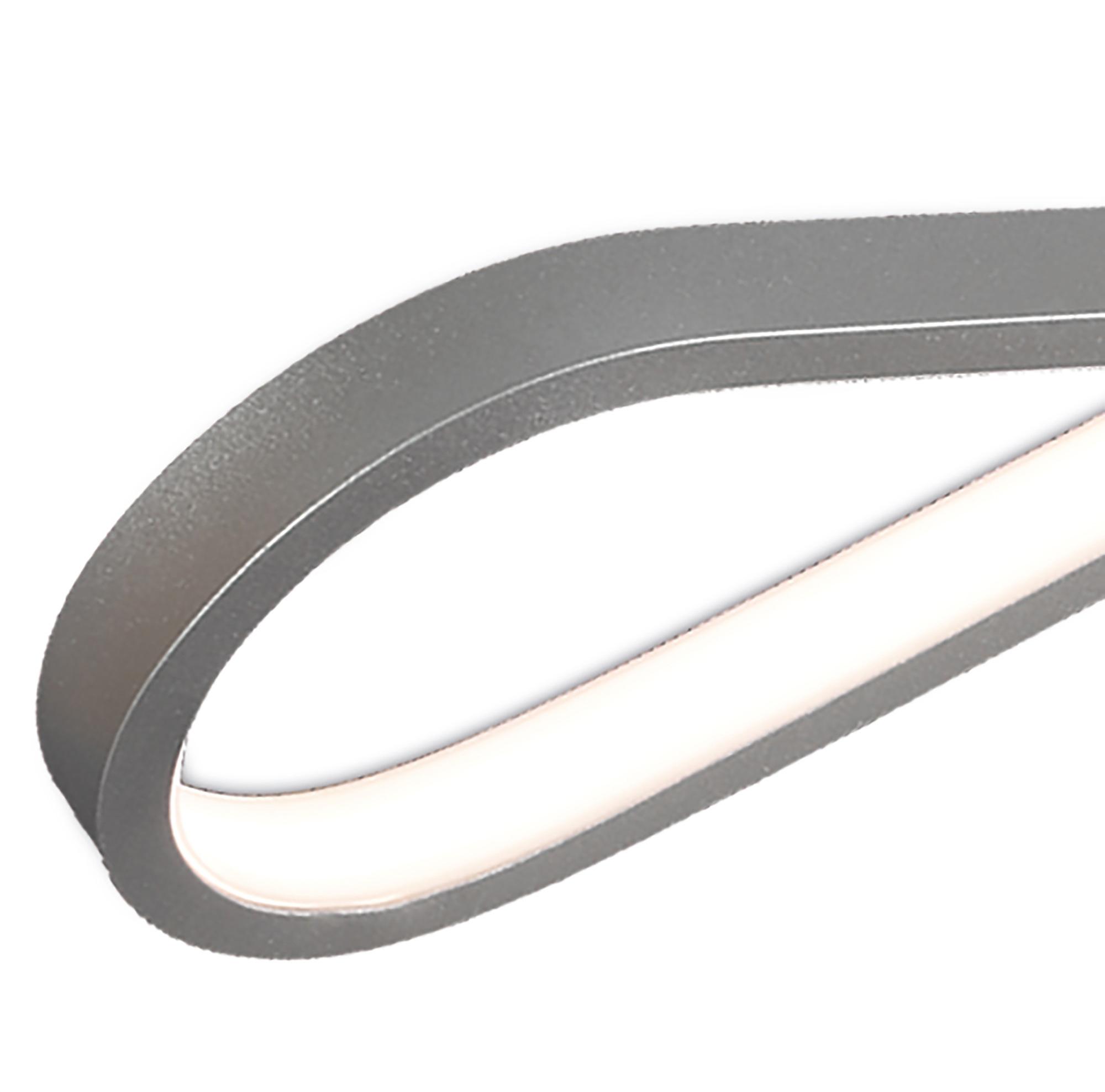 Bucle Wall Lamp 20W LED 3000K, 1750lm, Silver / Polished Chrome / White / Frosted Acrylic, 3yrs Warranty