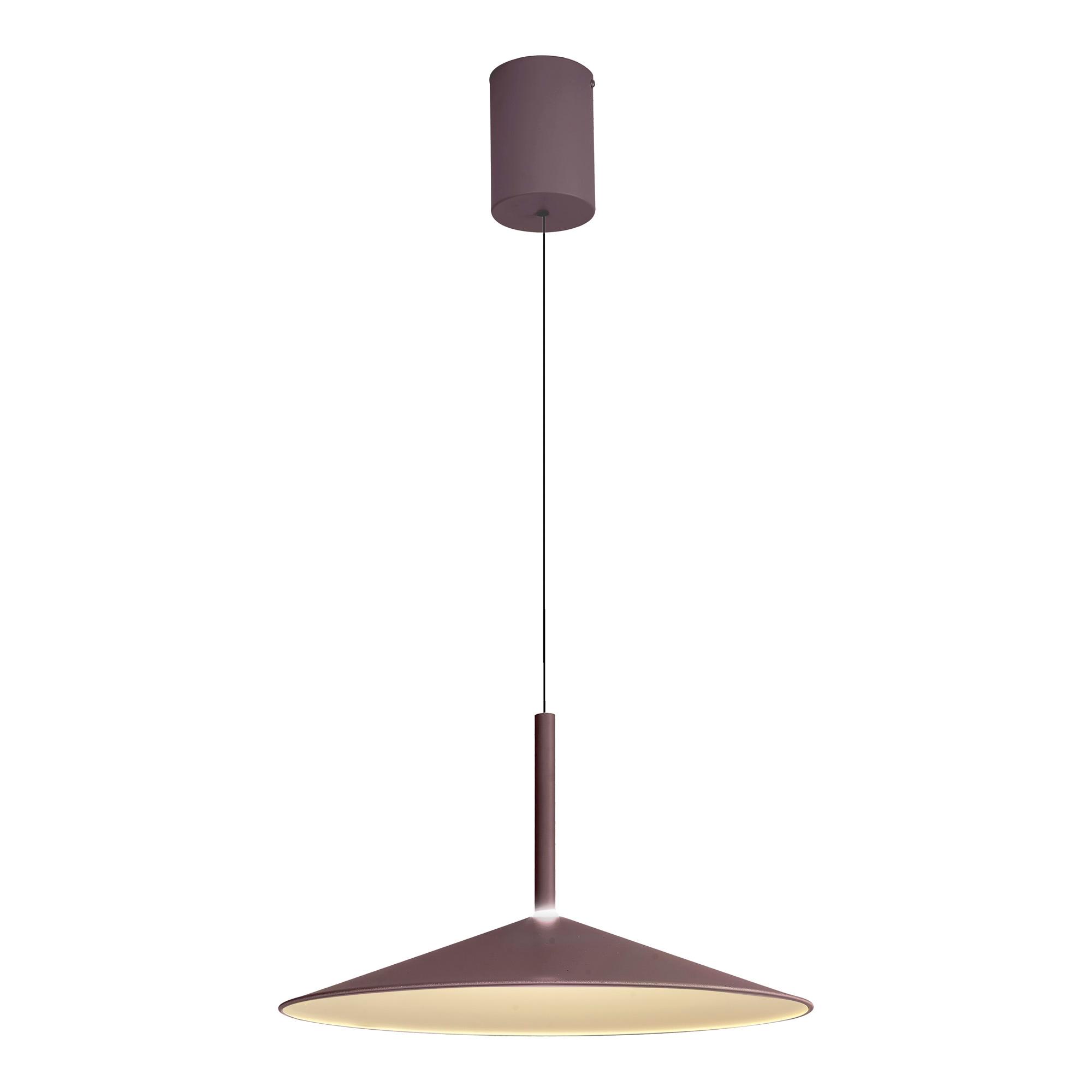 Calice 48cm Rise And Fall Pendant, 16W LED, 3000K, 1200lm, Coffee/White, 3yrs Warranty