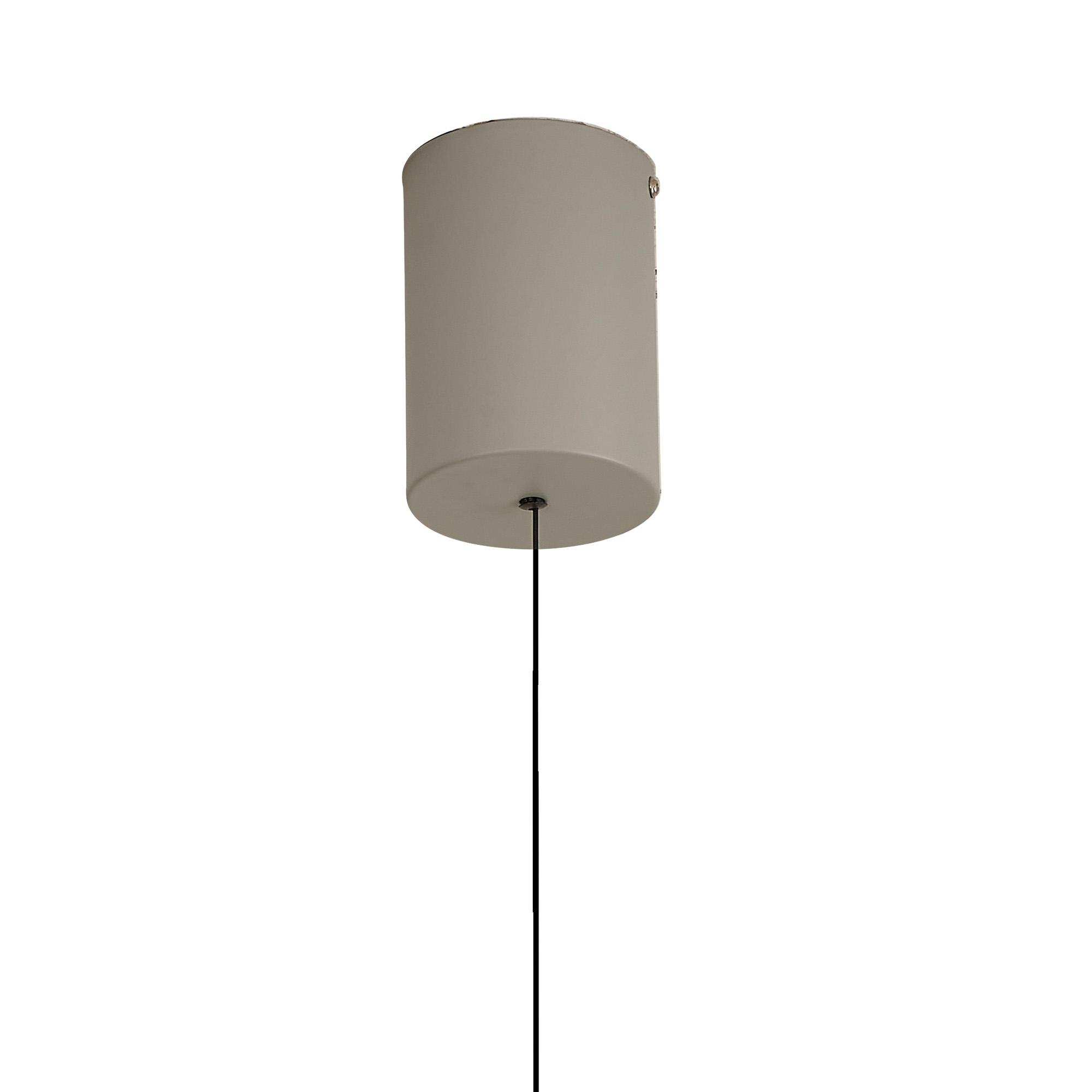 Calice 48cm Rise And Fall Pendant Dimmable, 16W LED, 3000K, 1200lm, Grey/White, 3yrs Warranty