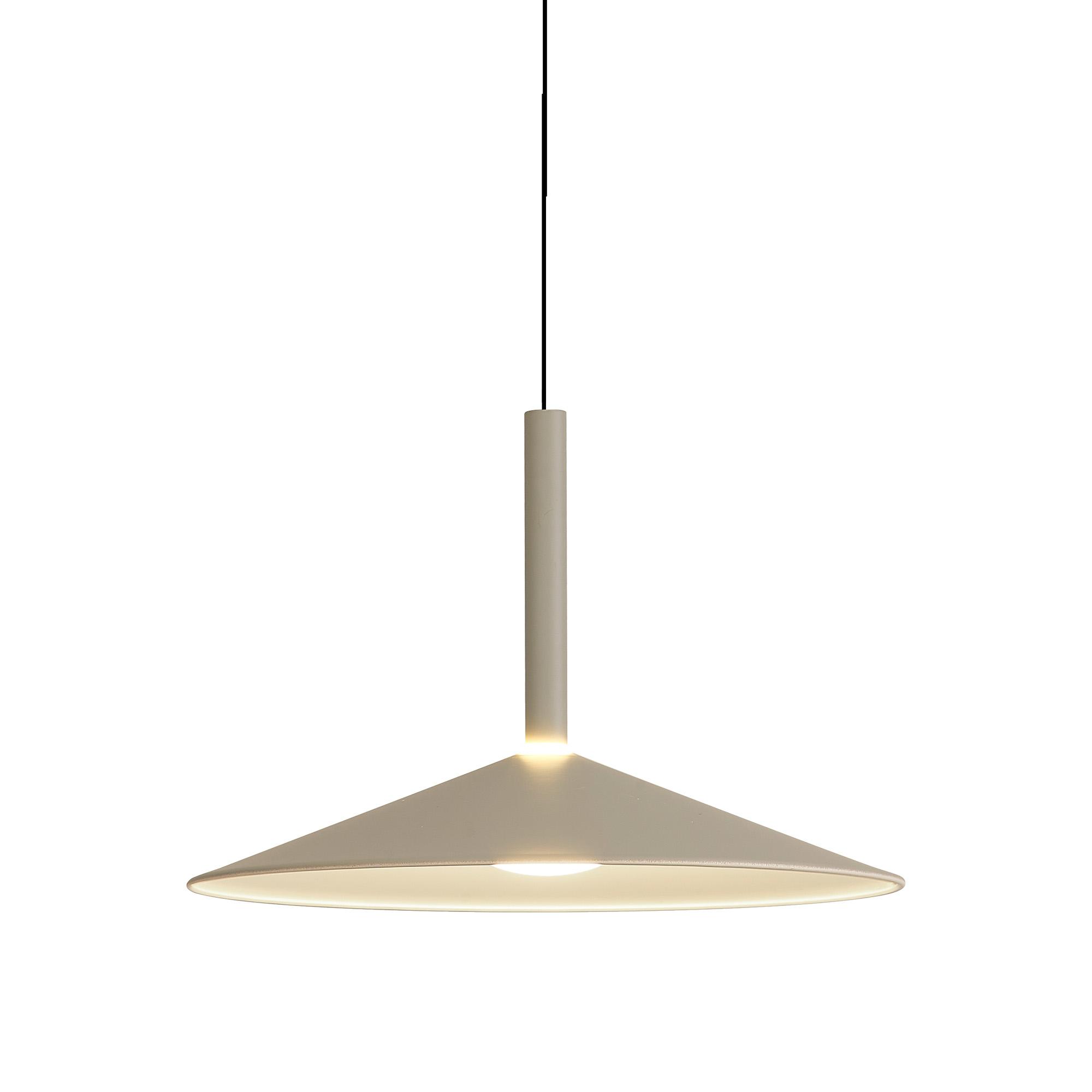 Calice 32cm Rise And Fall Pendant, 9W LED, 3000K, 800lm, Grey/White, 3yrs Warranty